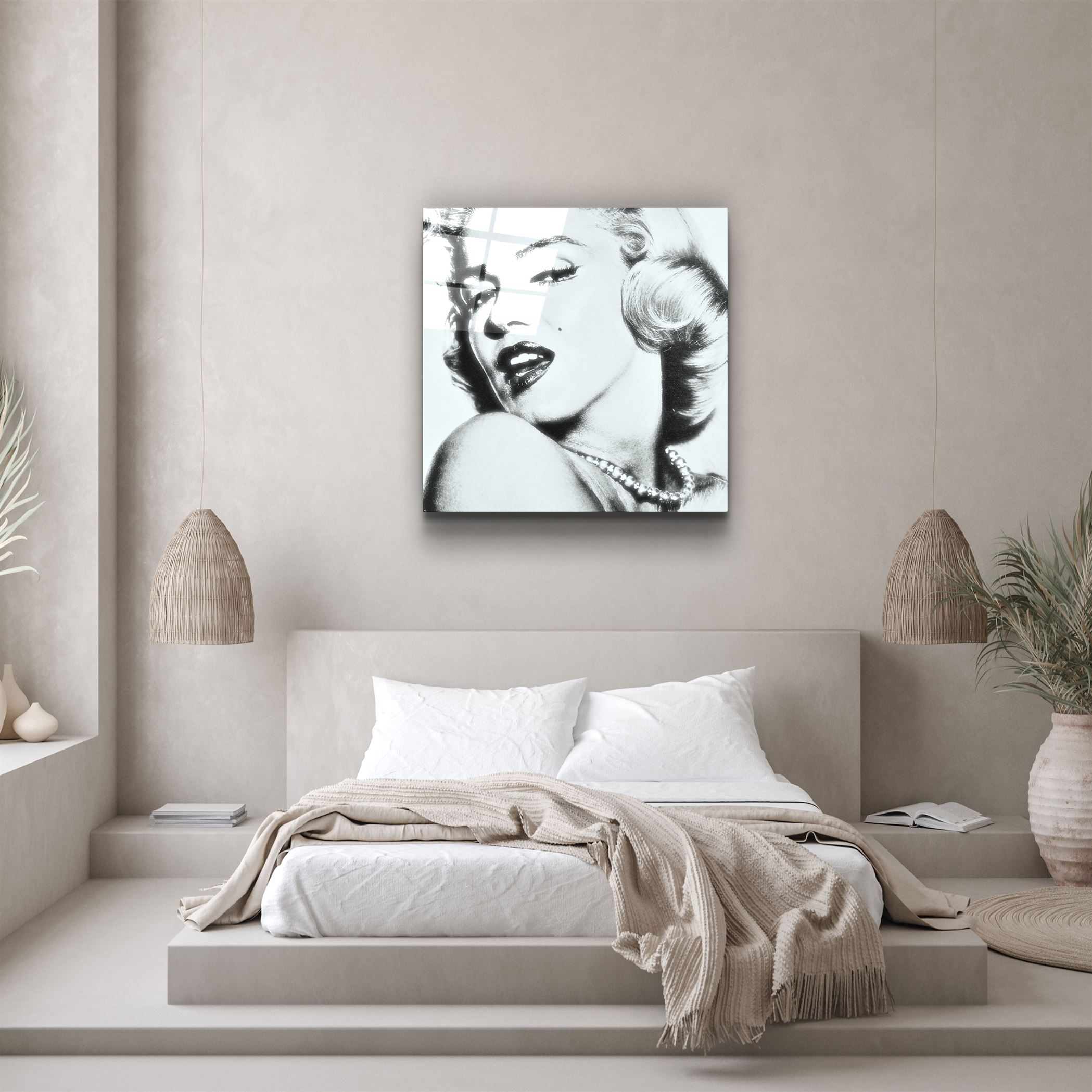 ・"Marilyn Monroe"・Glass Wall Art