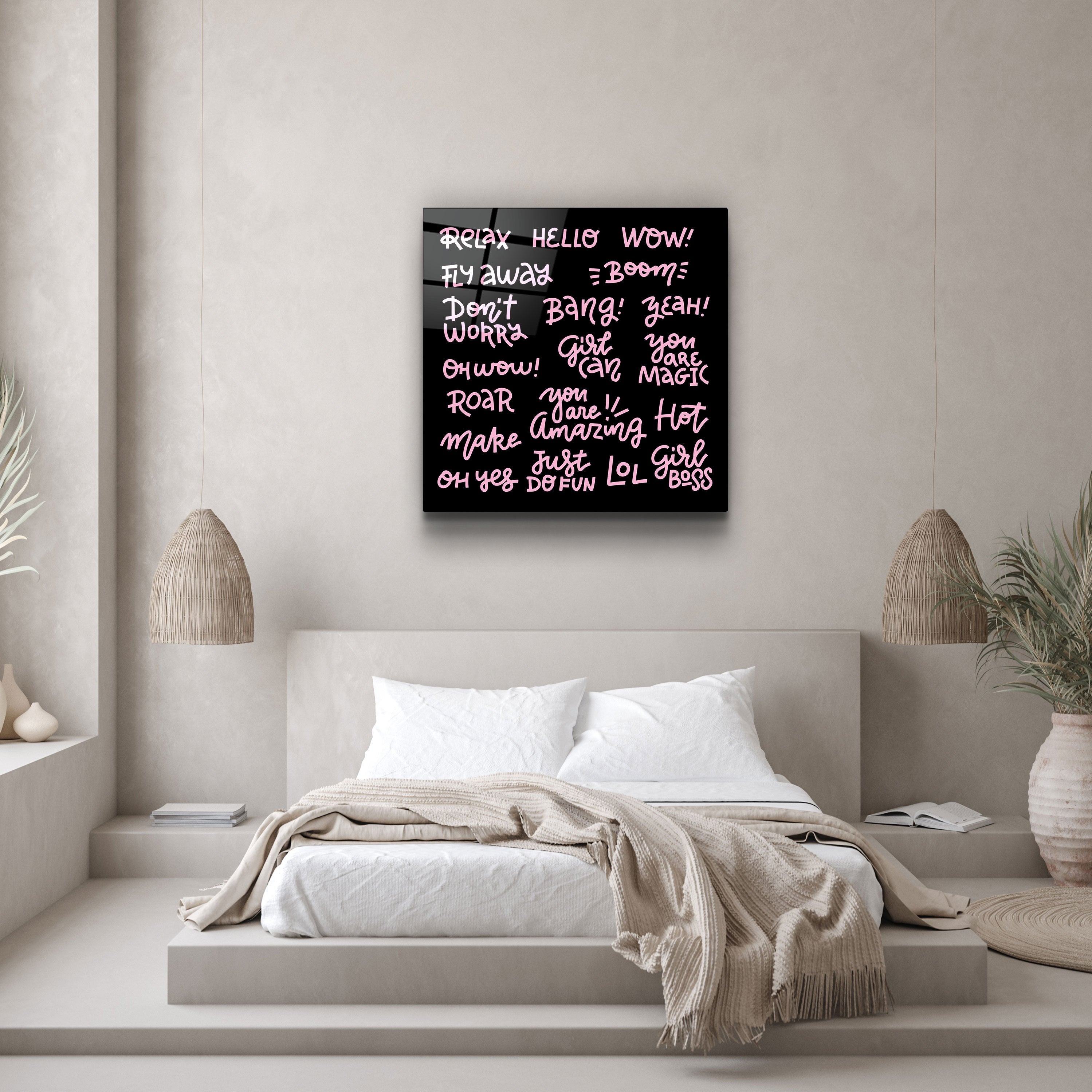 ・"Mots et mots"・Art mural en verre