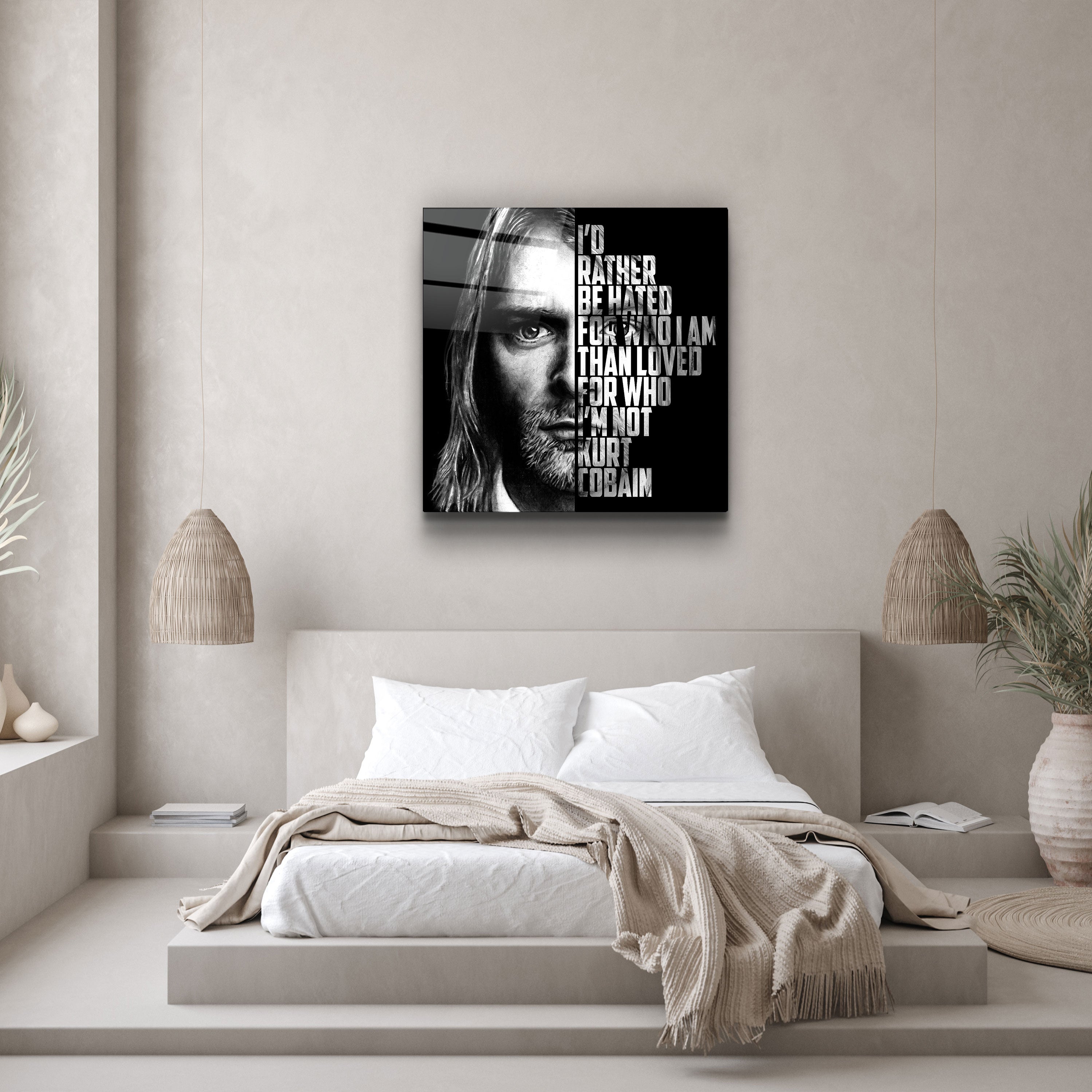 ・„Kurt Cobain“・Designer-Kollektion <tc>Glasbild</tc>