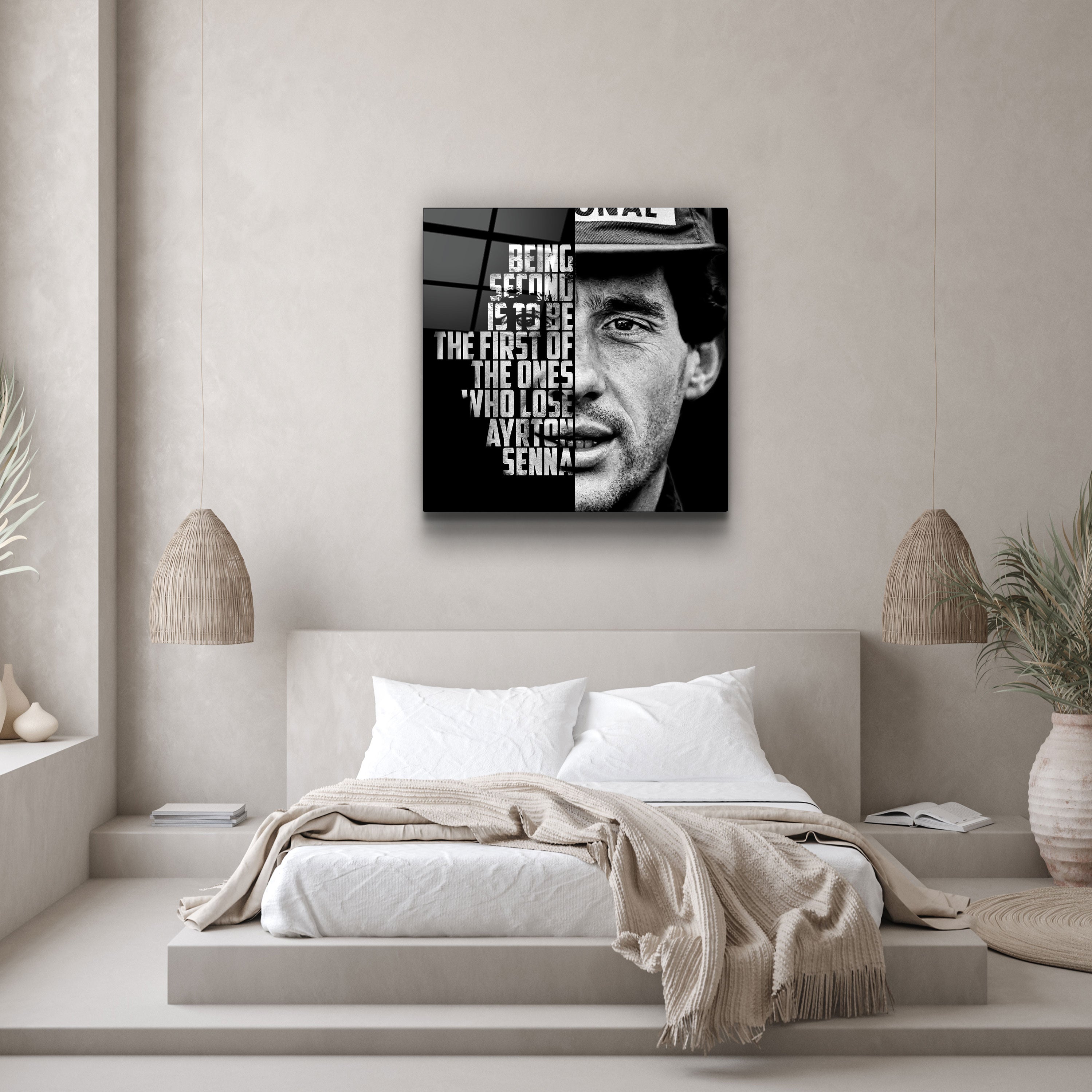 ・"Ayrton Senna"・Designers Collection Glass Wall Art