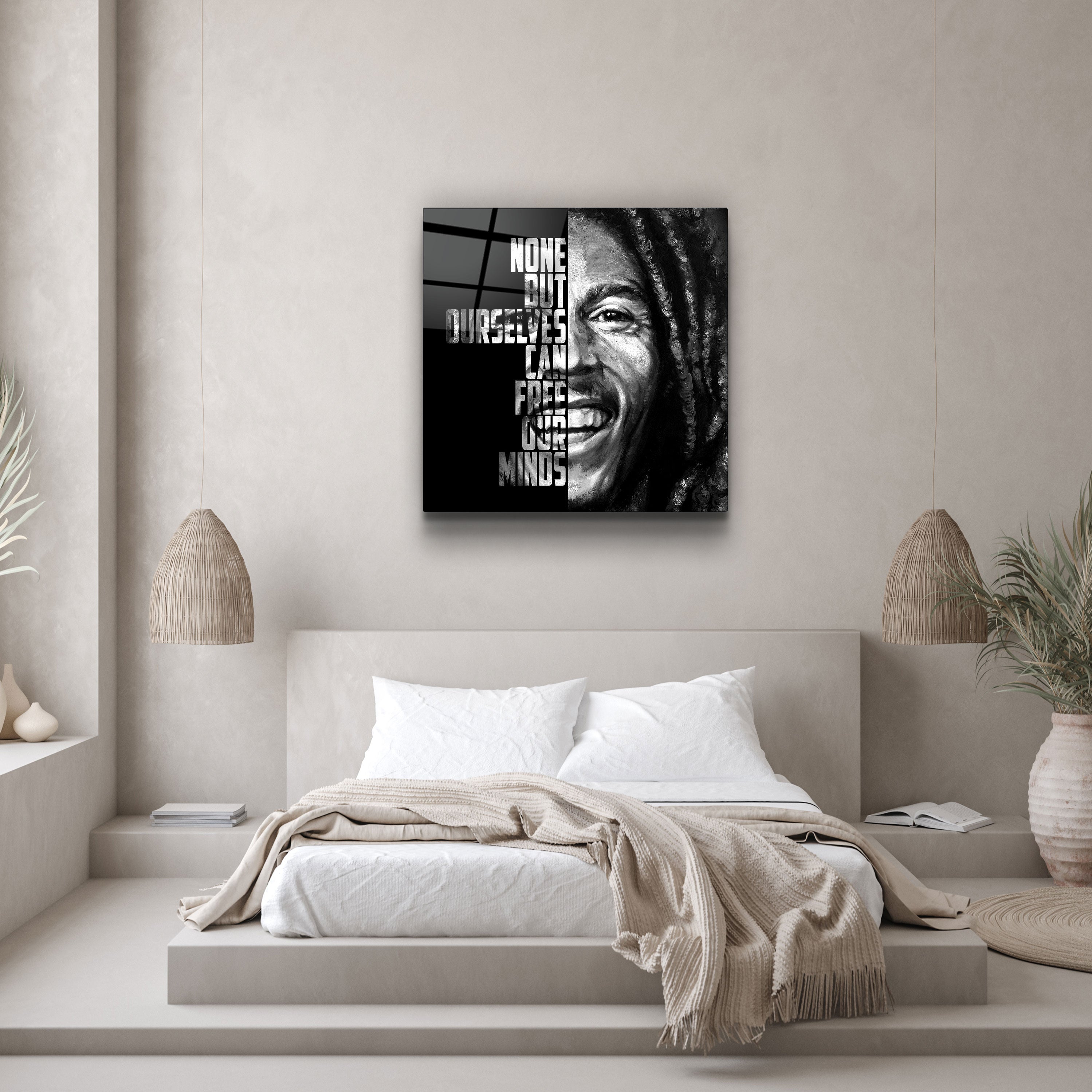 ・"Bob Marley"・Designers Collection Glass Wall Art