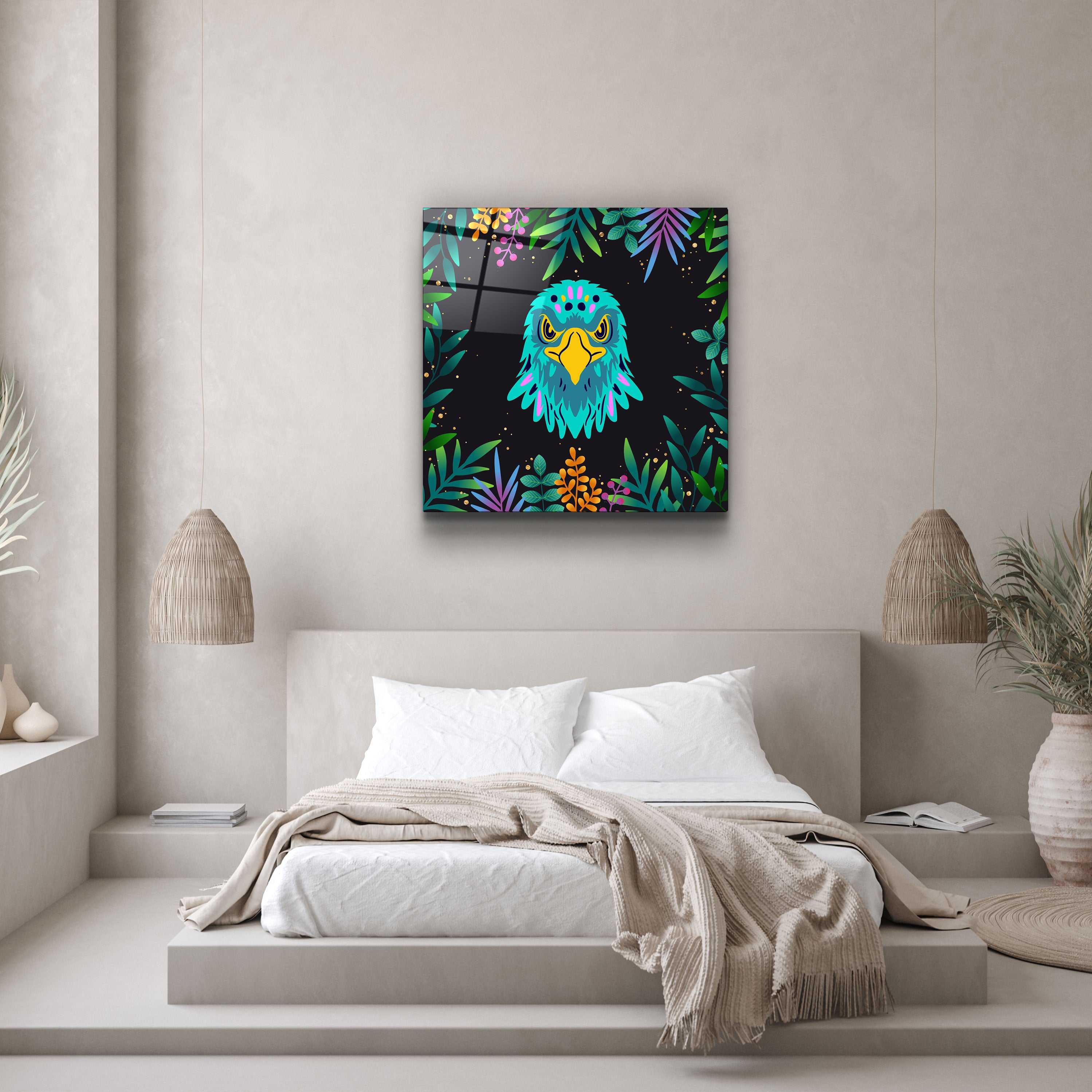 ・"Animal Republic-Eagle"・Art mural en verre de la collection Designers