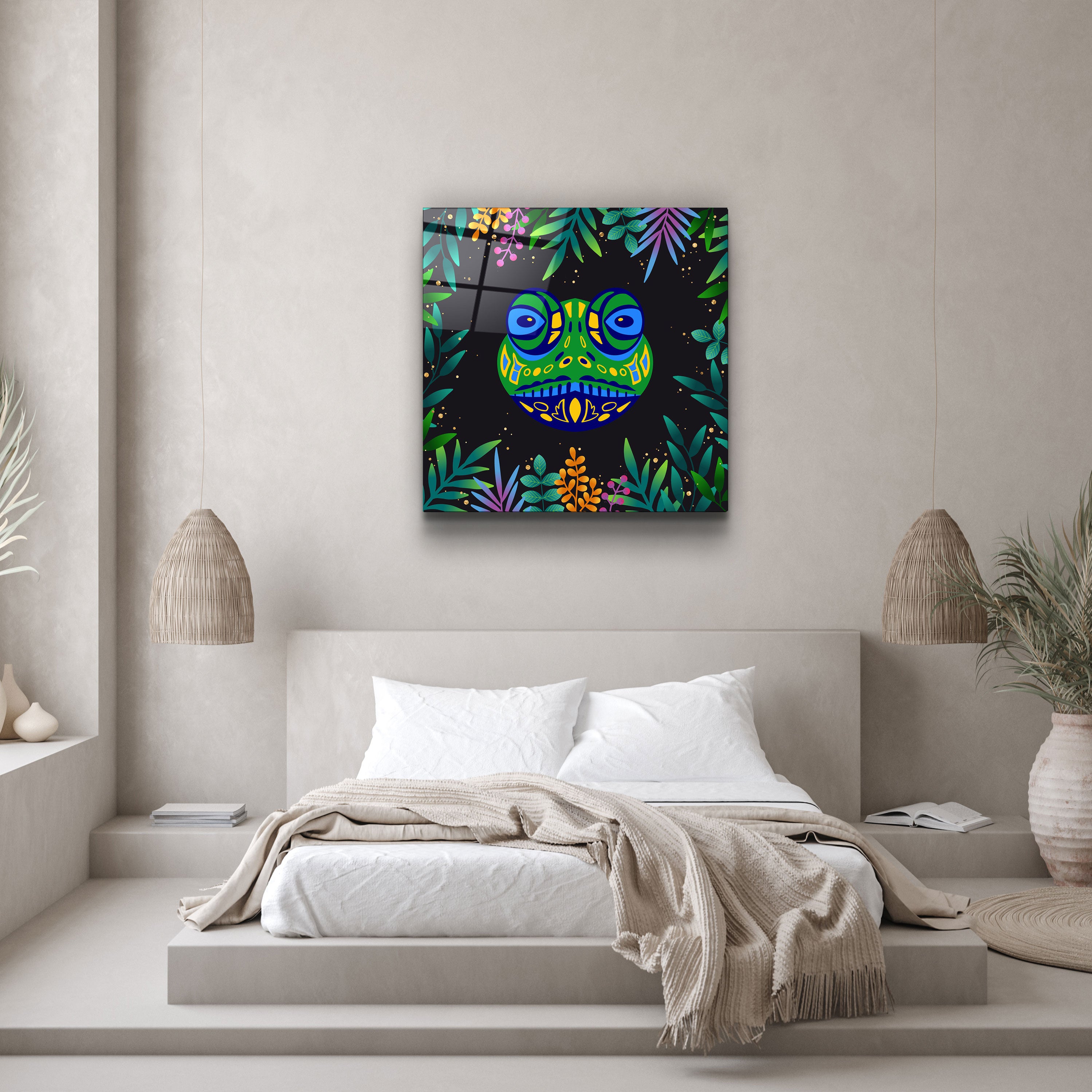 ・"Animal Republic-Grenouille"・Art mural en verre de la collection Designers