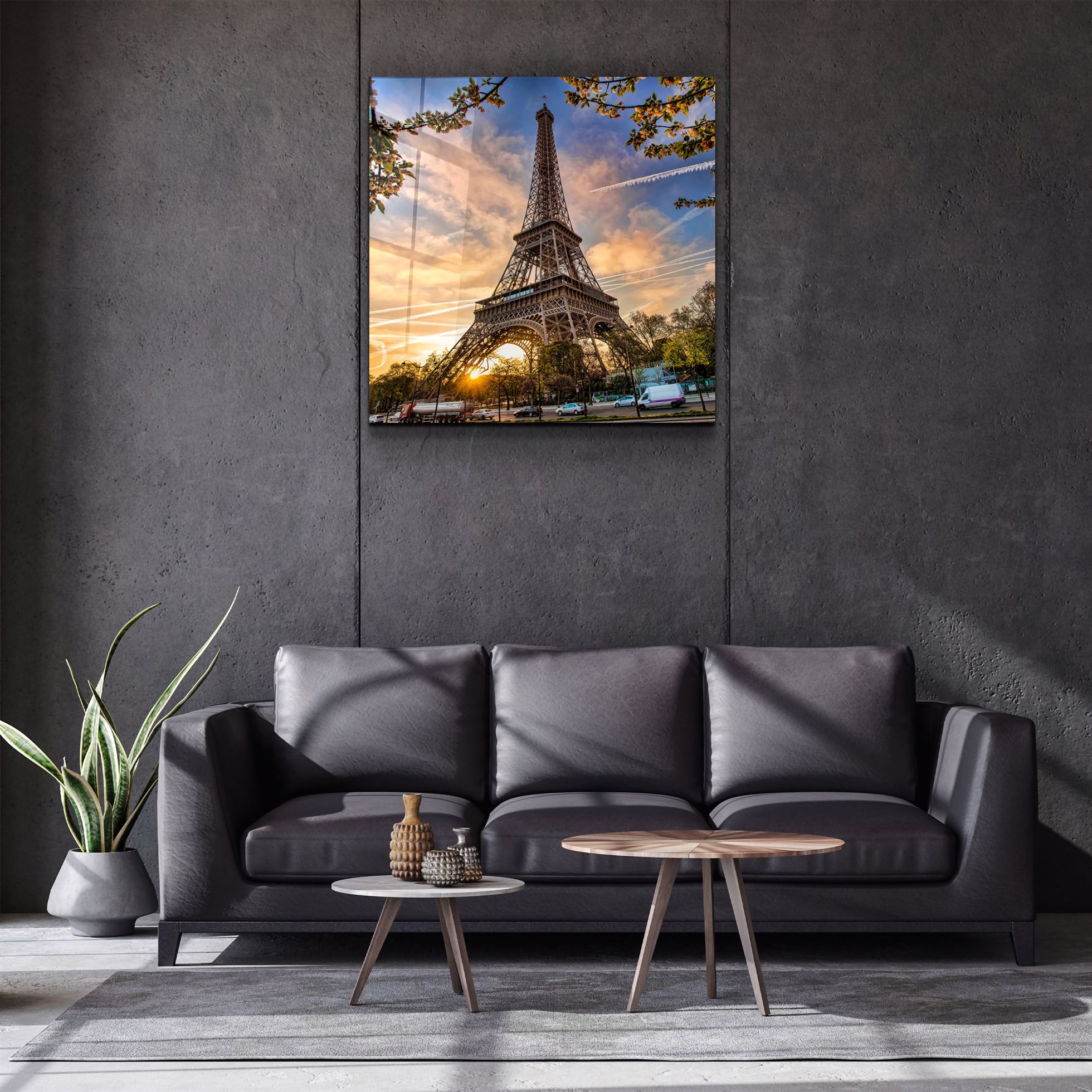 ・"Tour Eiffel"・Art mural en verre