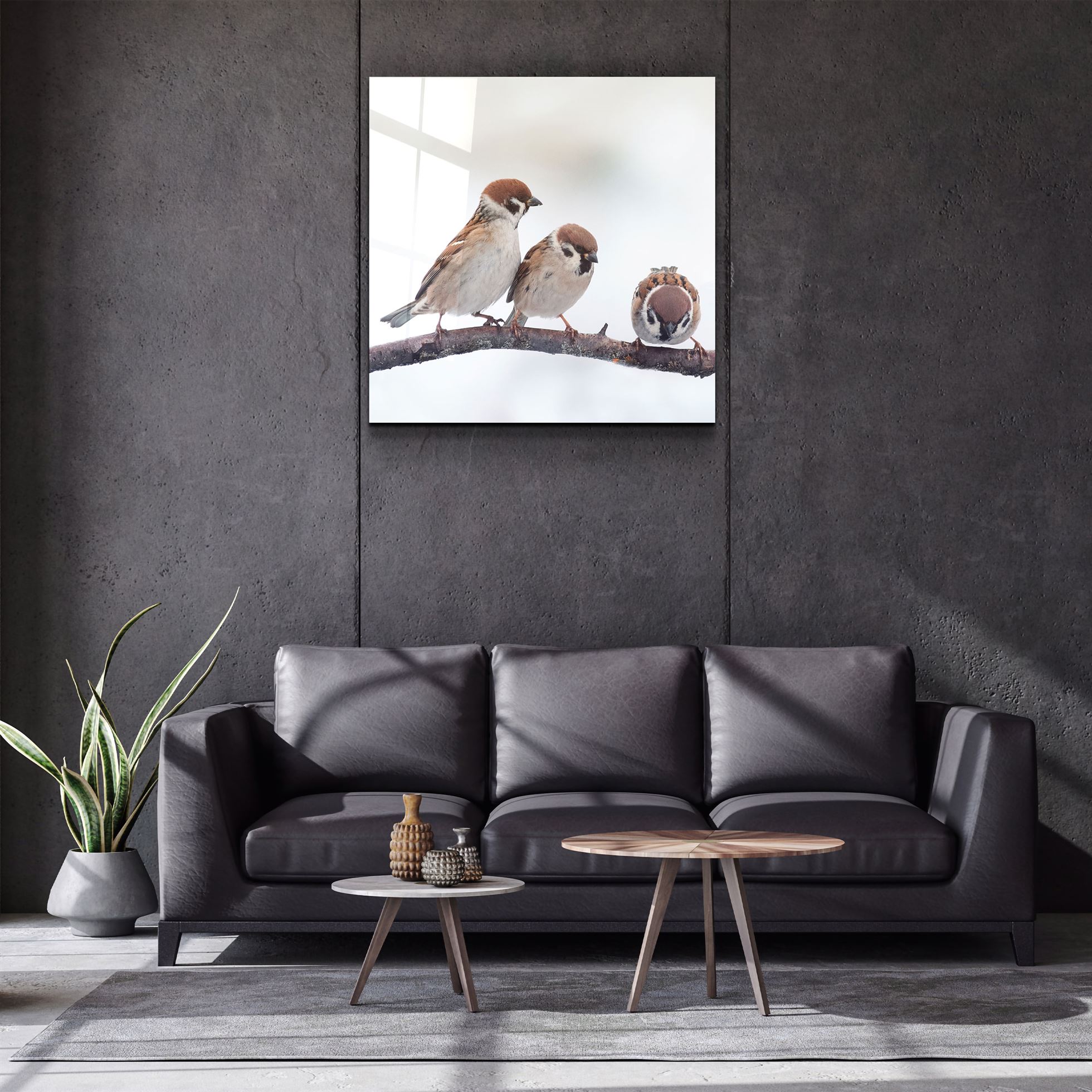 ・"Oiseaux"・Art mural en verre