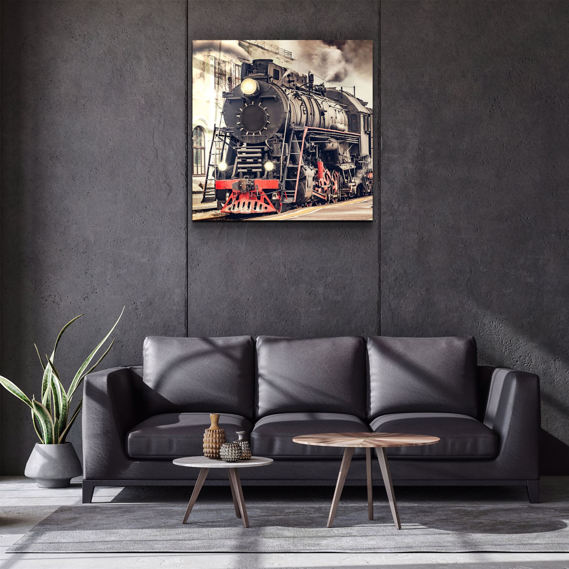 ・"Train"・Art mural en verre