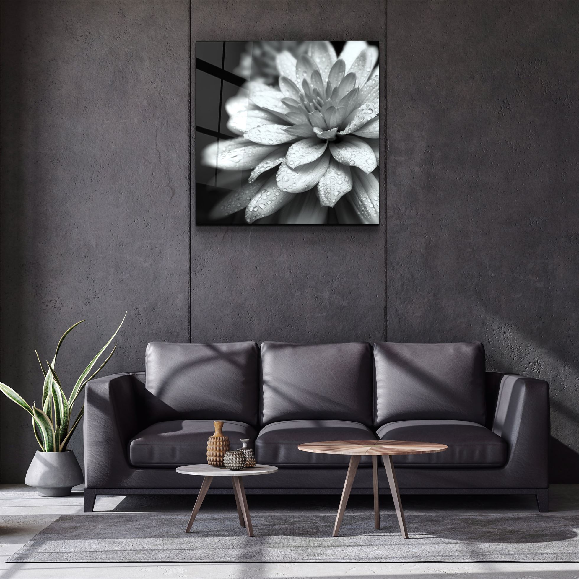 ・"Flower"・Glass Wall Art