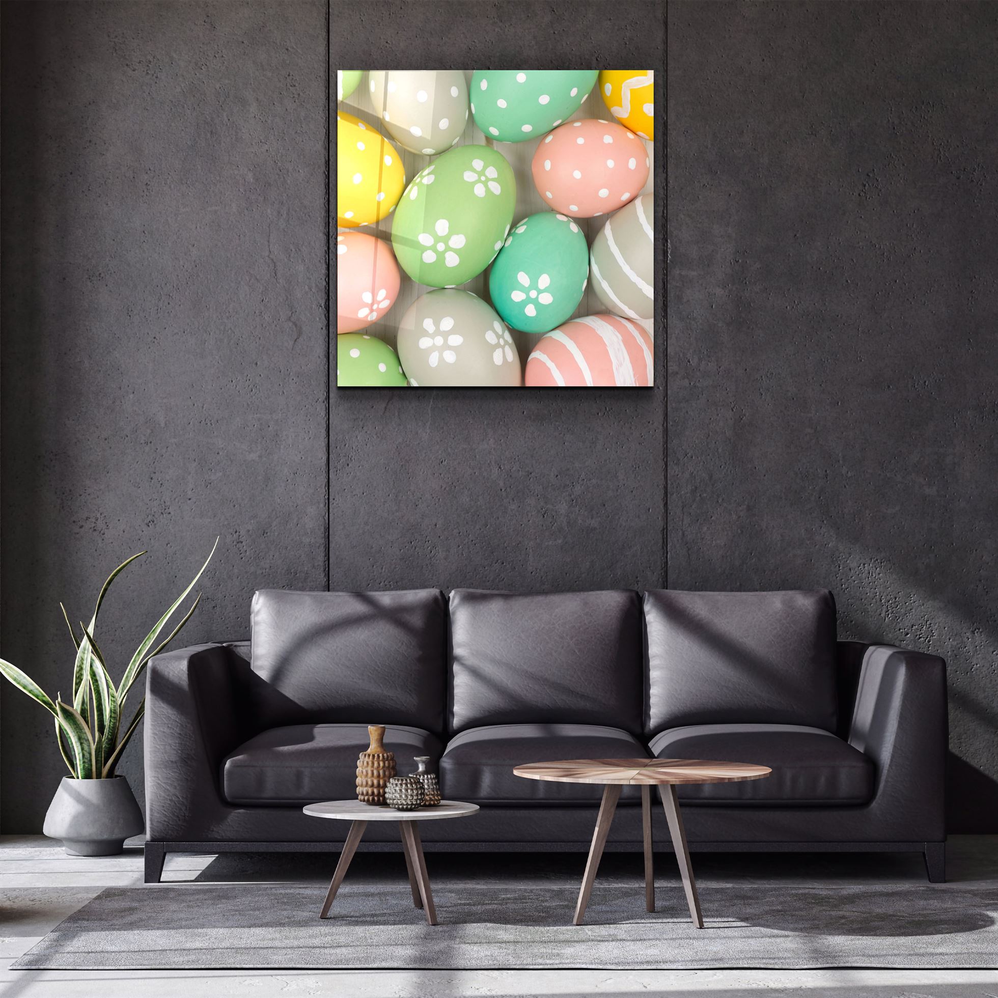 ・"Eggs"・Glass Wall Art