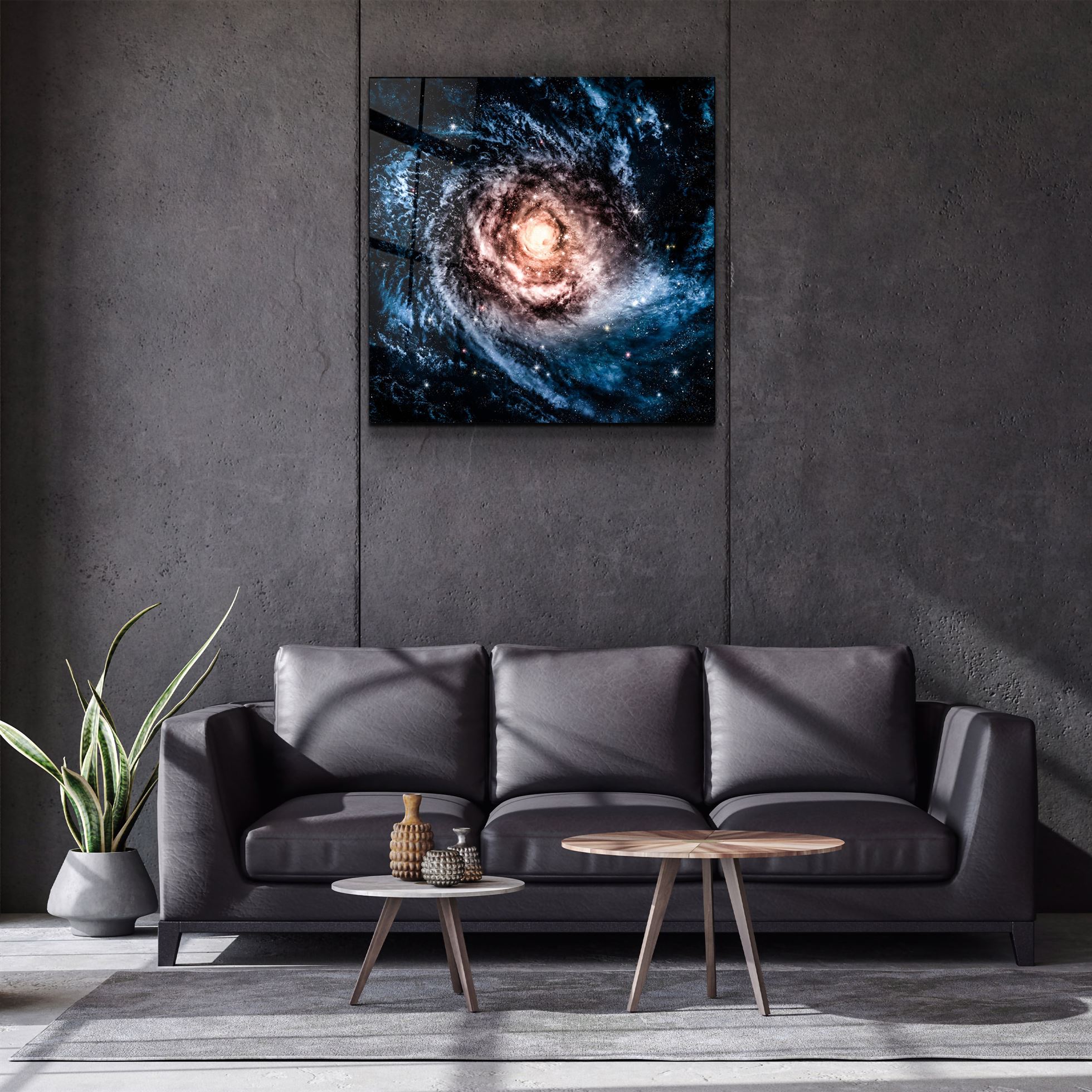・"In the Space-3"・Glass Wall Art