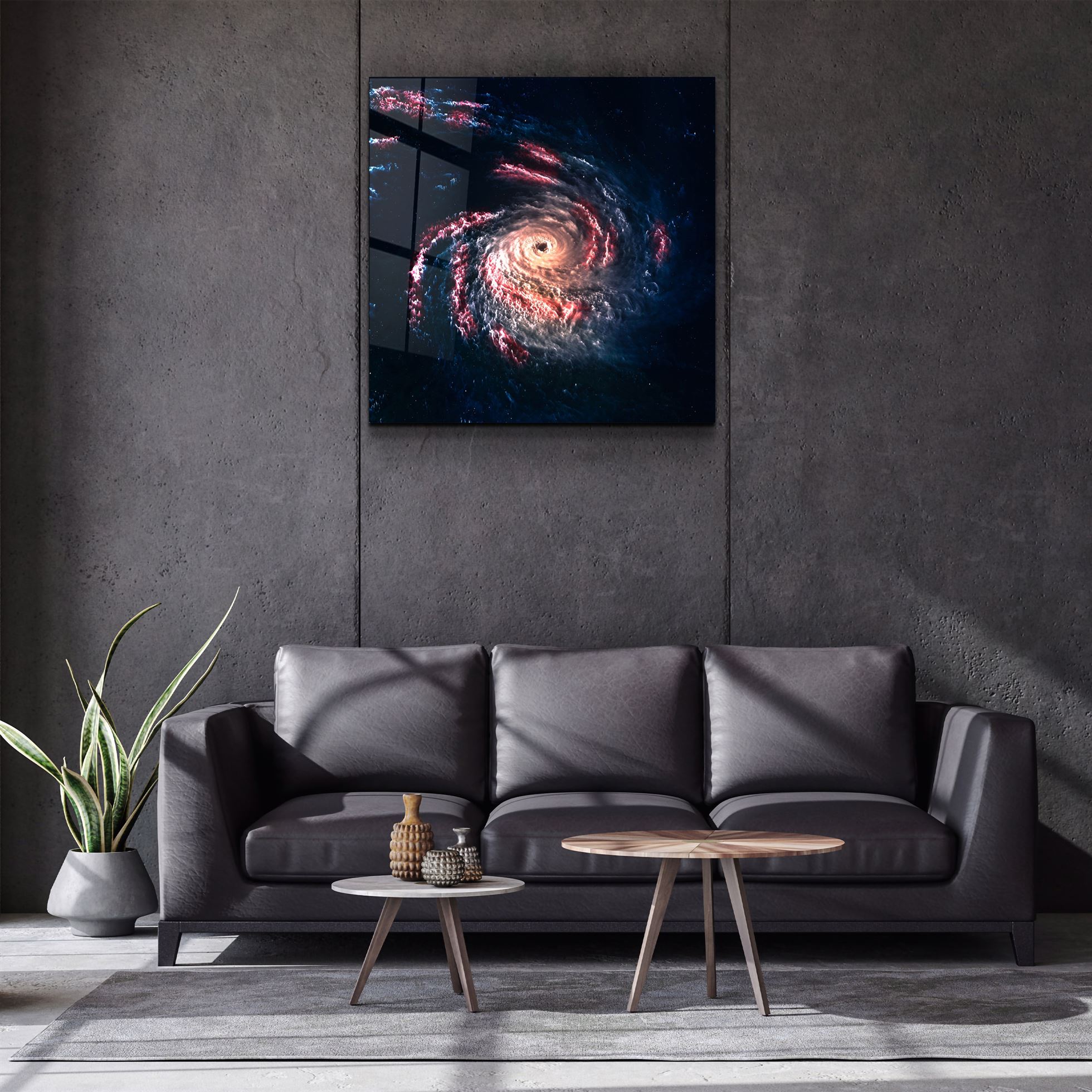 ・"In the Space-5"・Glass Wall Art