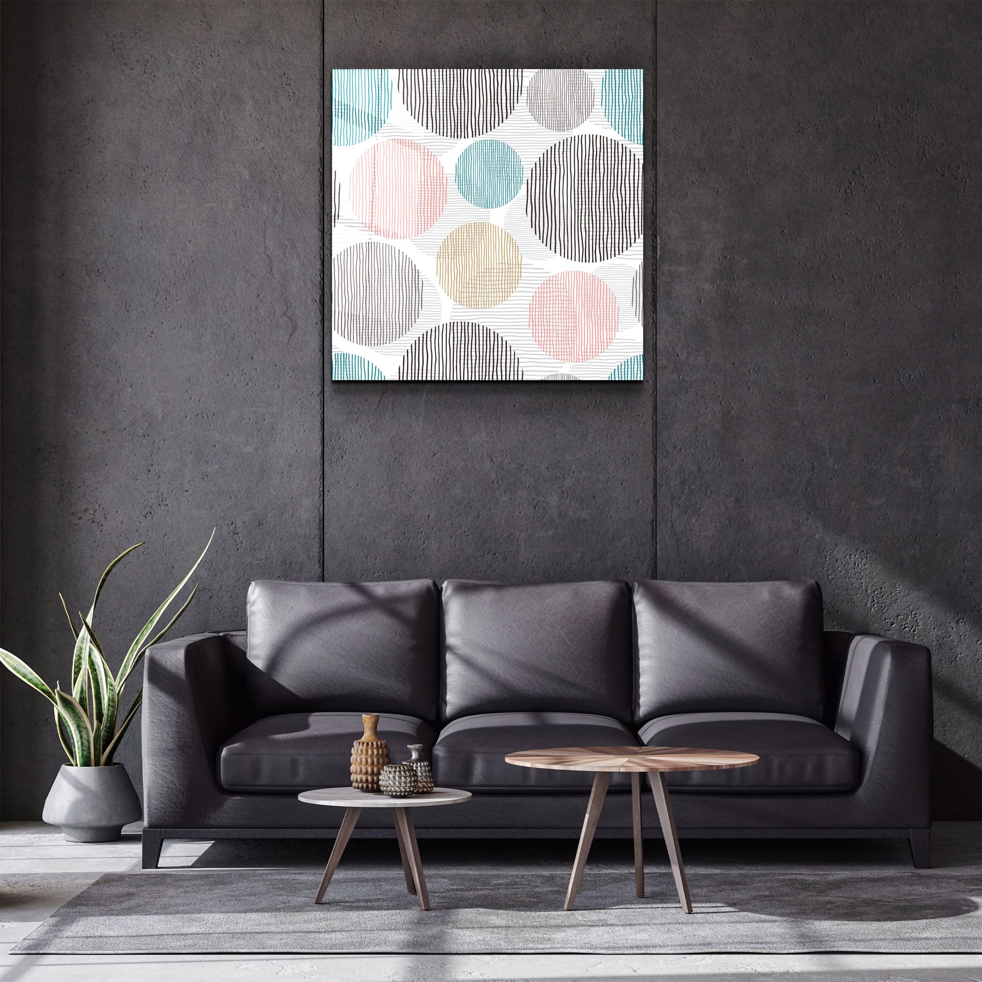 ・"Dots"・Glass Wall Art