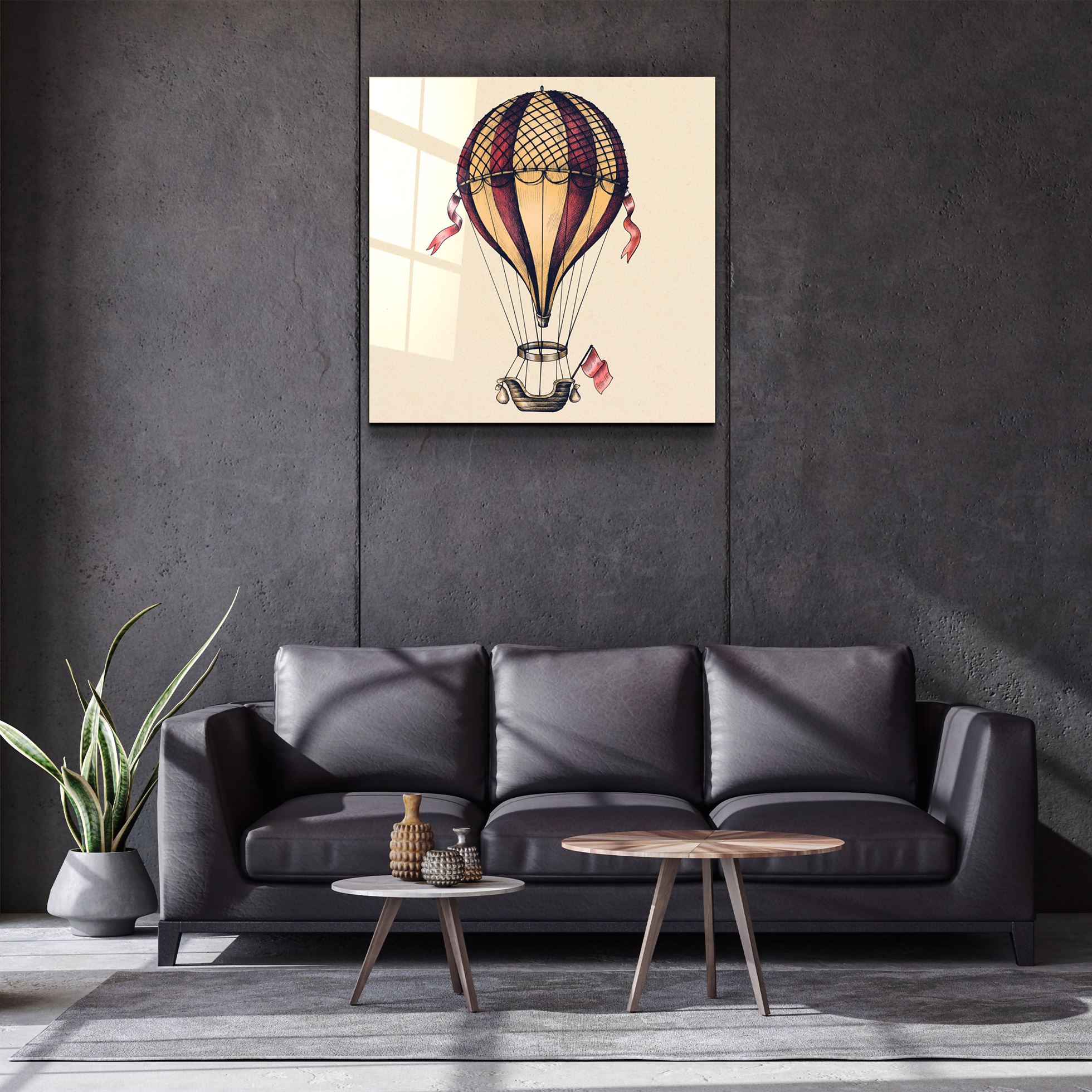 ・"Le ballon"・Art mural en verre