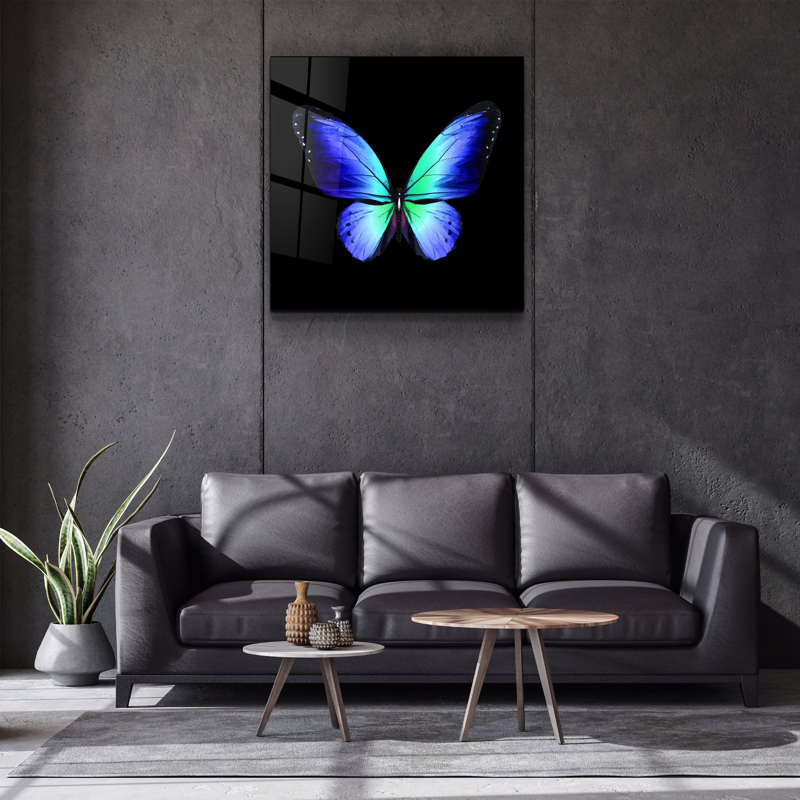 ・"Papillon"・Art mural en verre