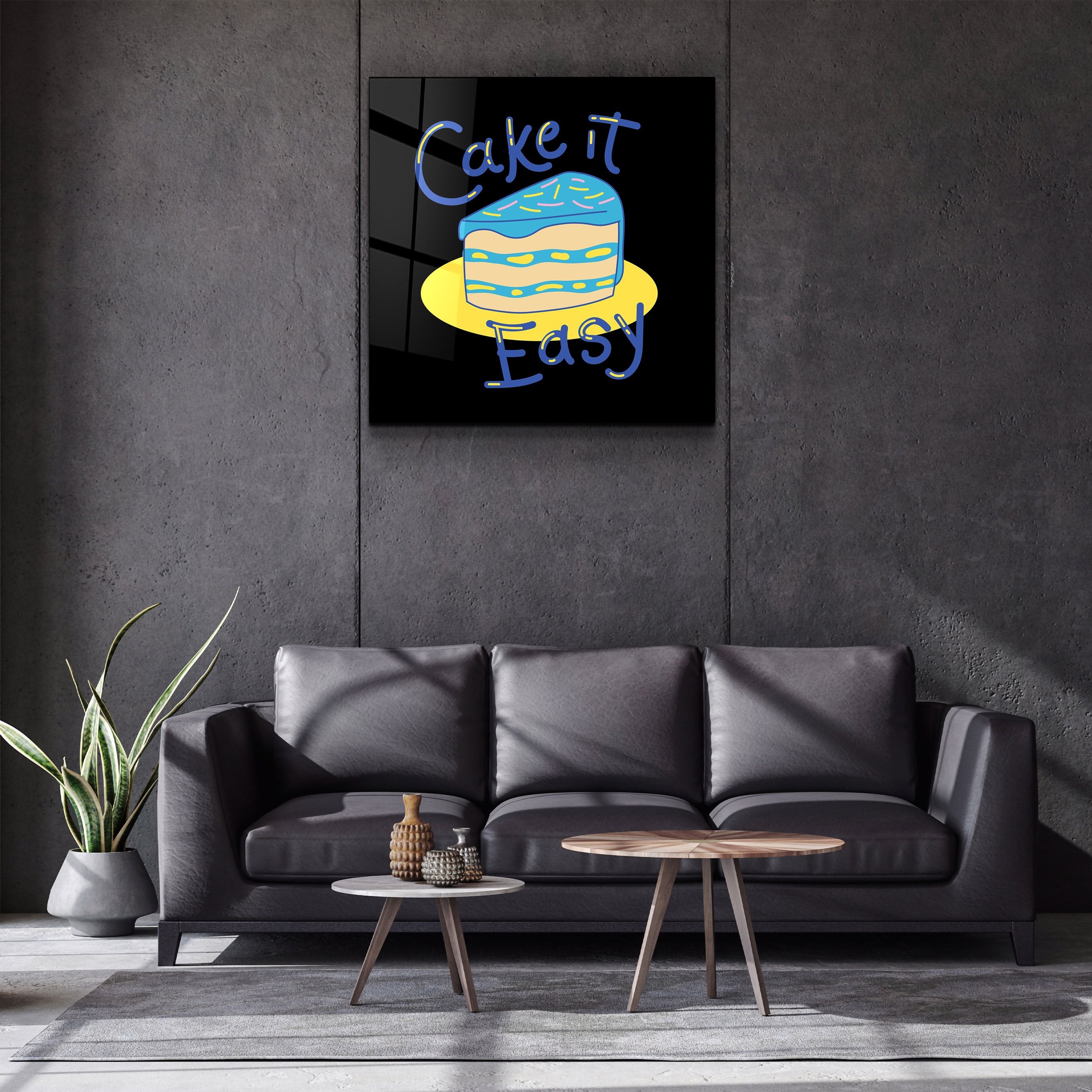 ・"Cake it Easy"・Art mural en verre