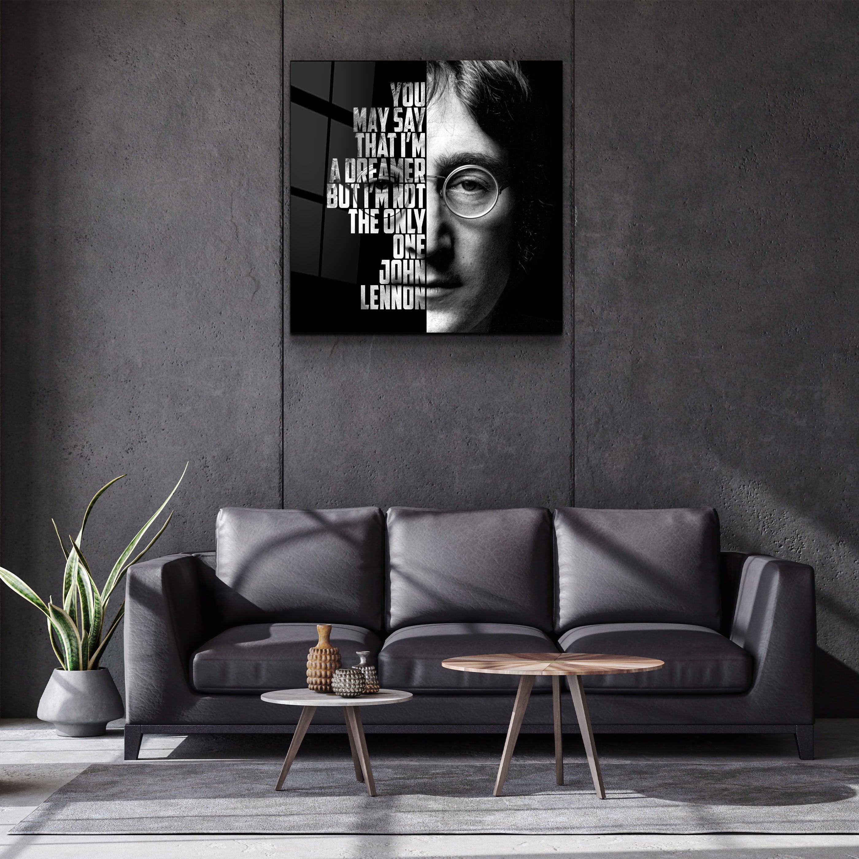 ・"John Lennon"・Designers Collection Glass Wall Art