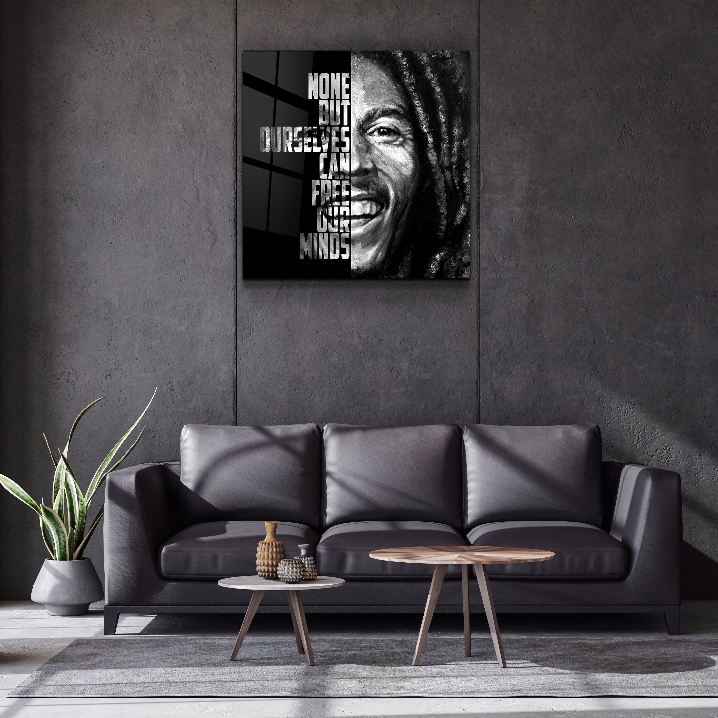 ・"Bob Marley"・Designers Collection Glass Wall Art