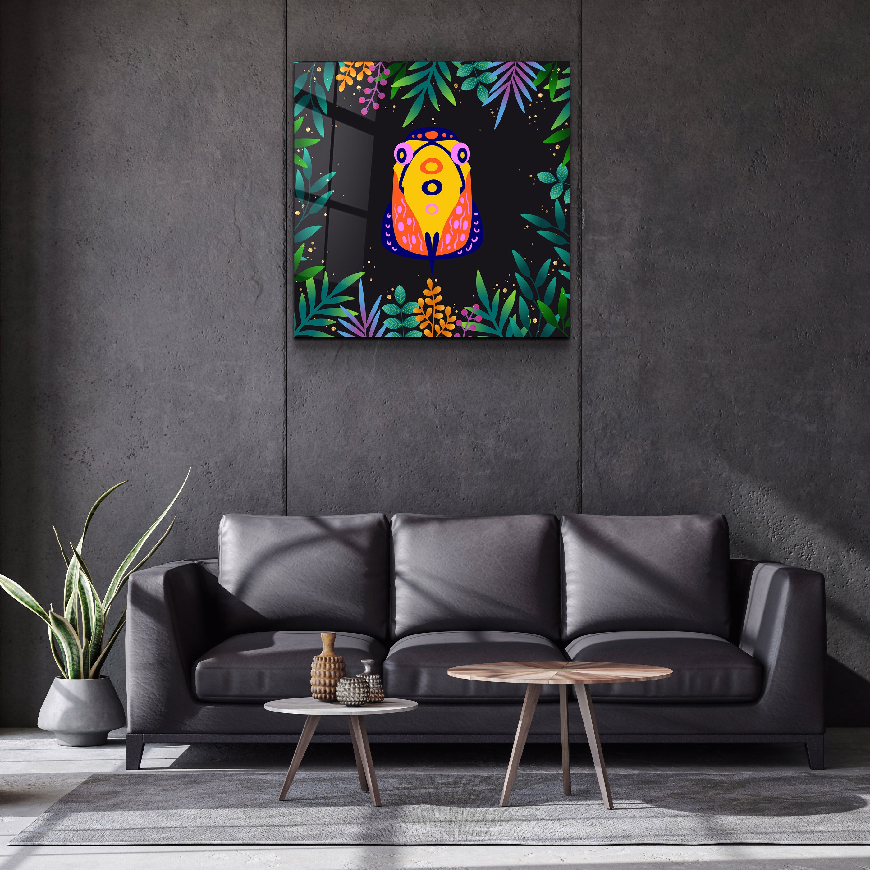 ・"Animal Republic-Toucan"・Art mural en verre de la collection Designers