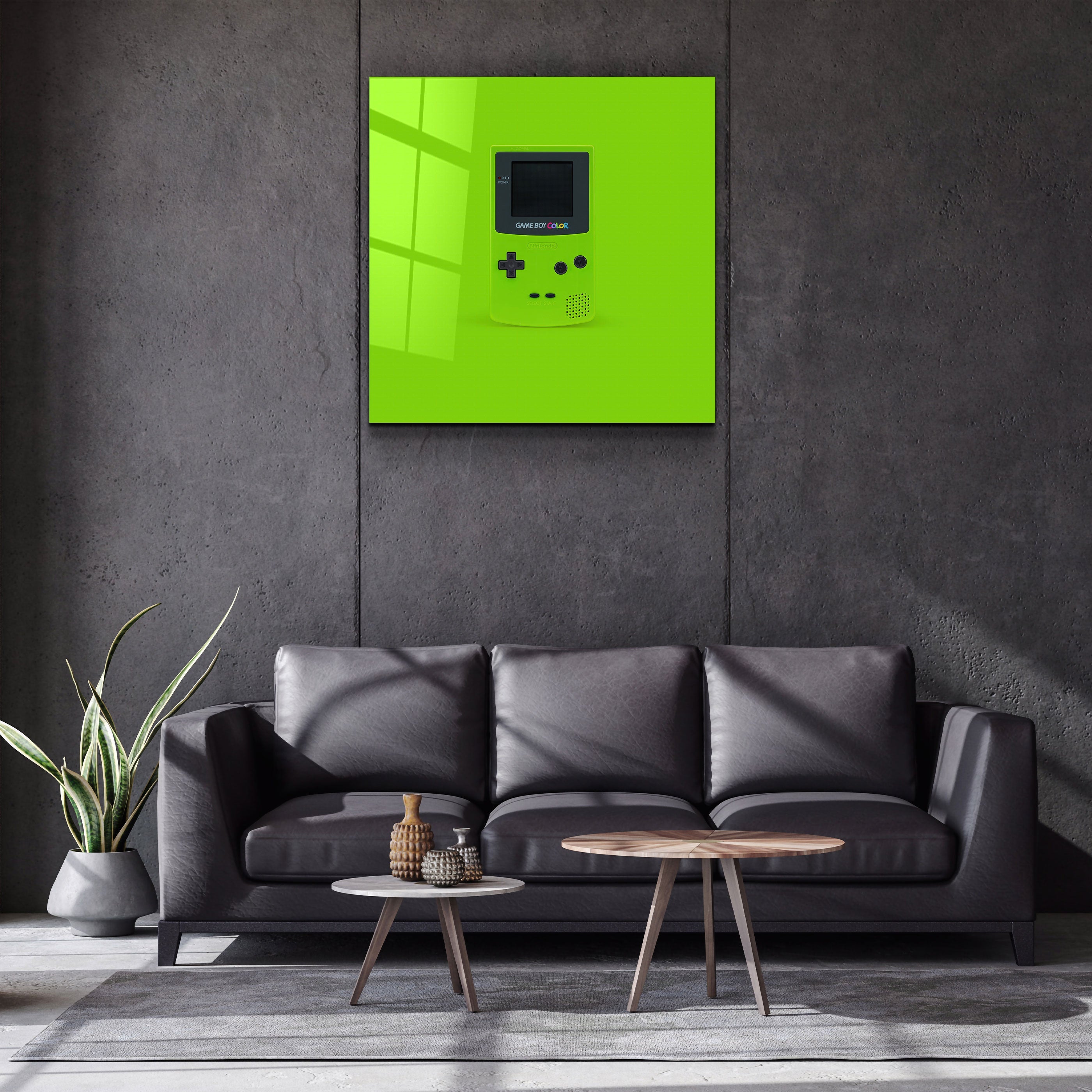 ."GameBoy". Designer's Collection Glass Wall Art