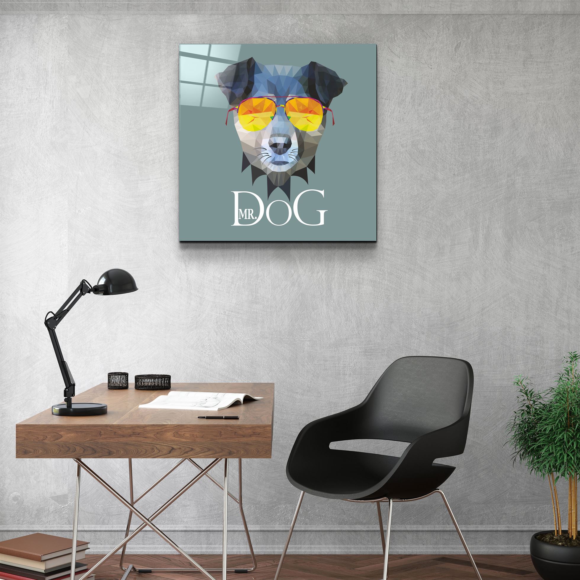 ・"Dog"・Glass Wall Art