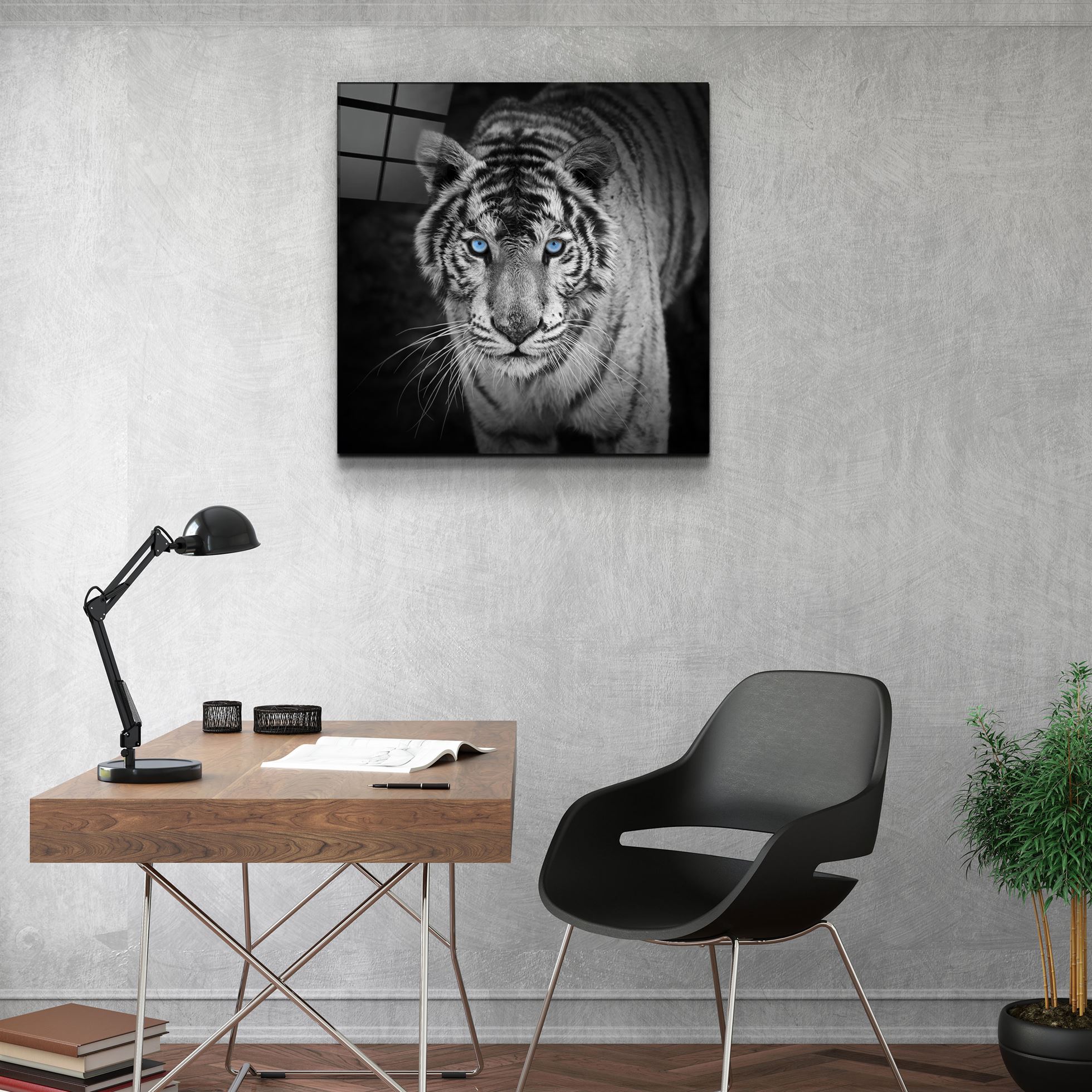 ・"Tigre"・Art mural en verre