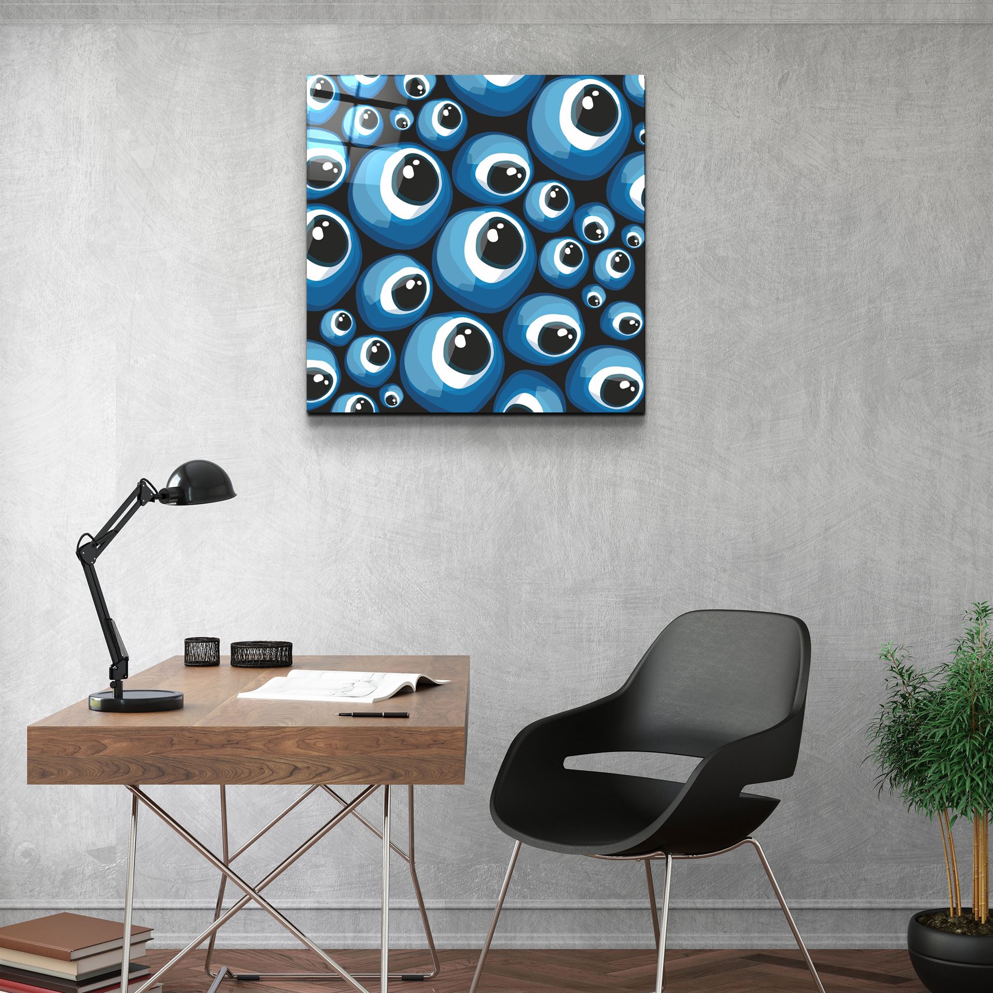 ・"Eyeballs"・Glass Wall Art