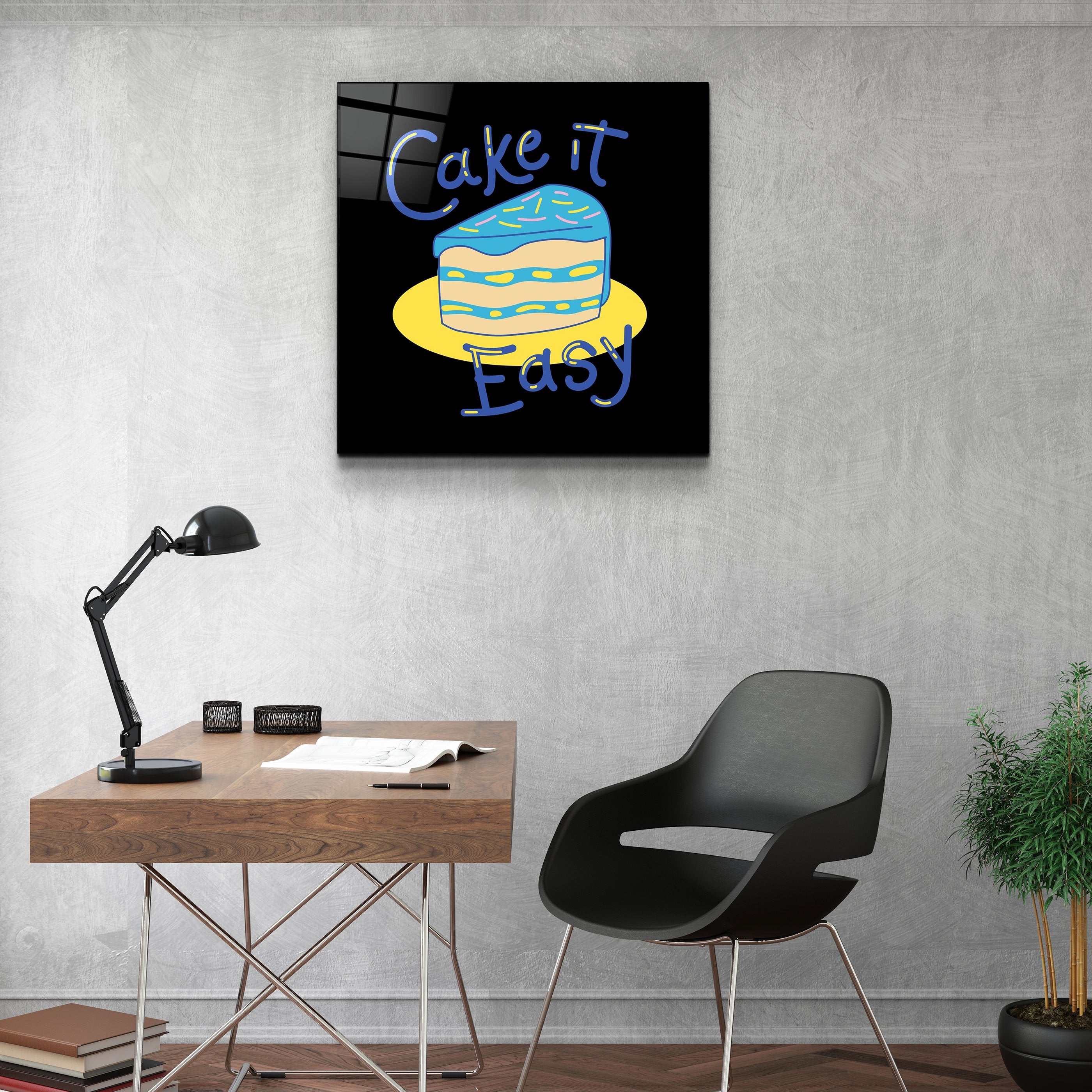 ・"Cake it Easy"・Art mural en verre