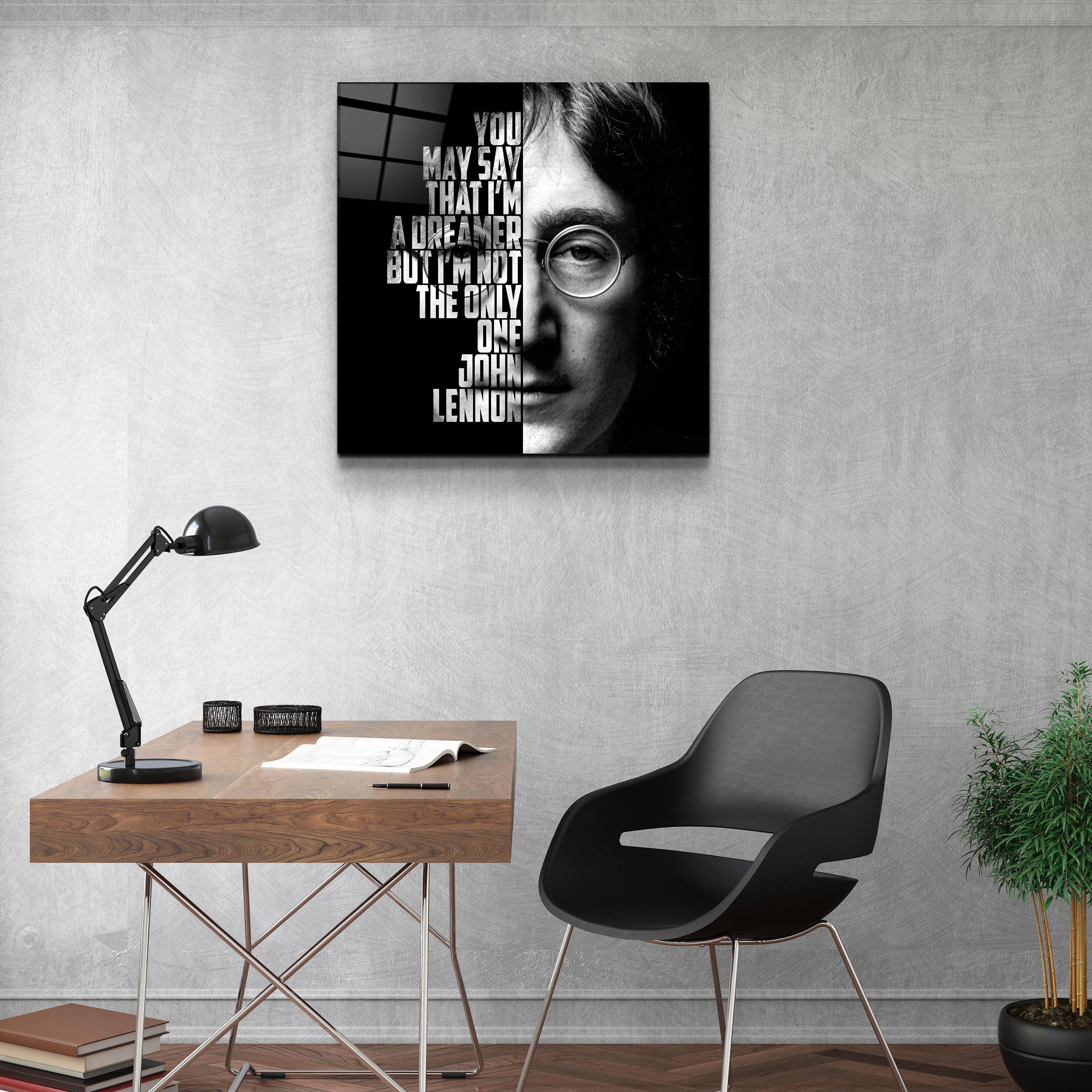 ・"John Lennon"・Designers Collection Glass Wall Art