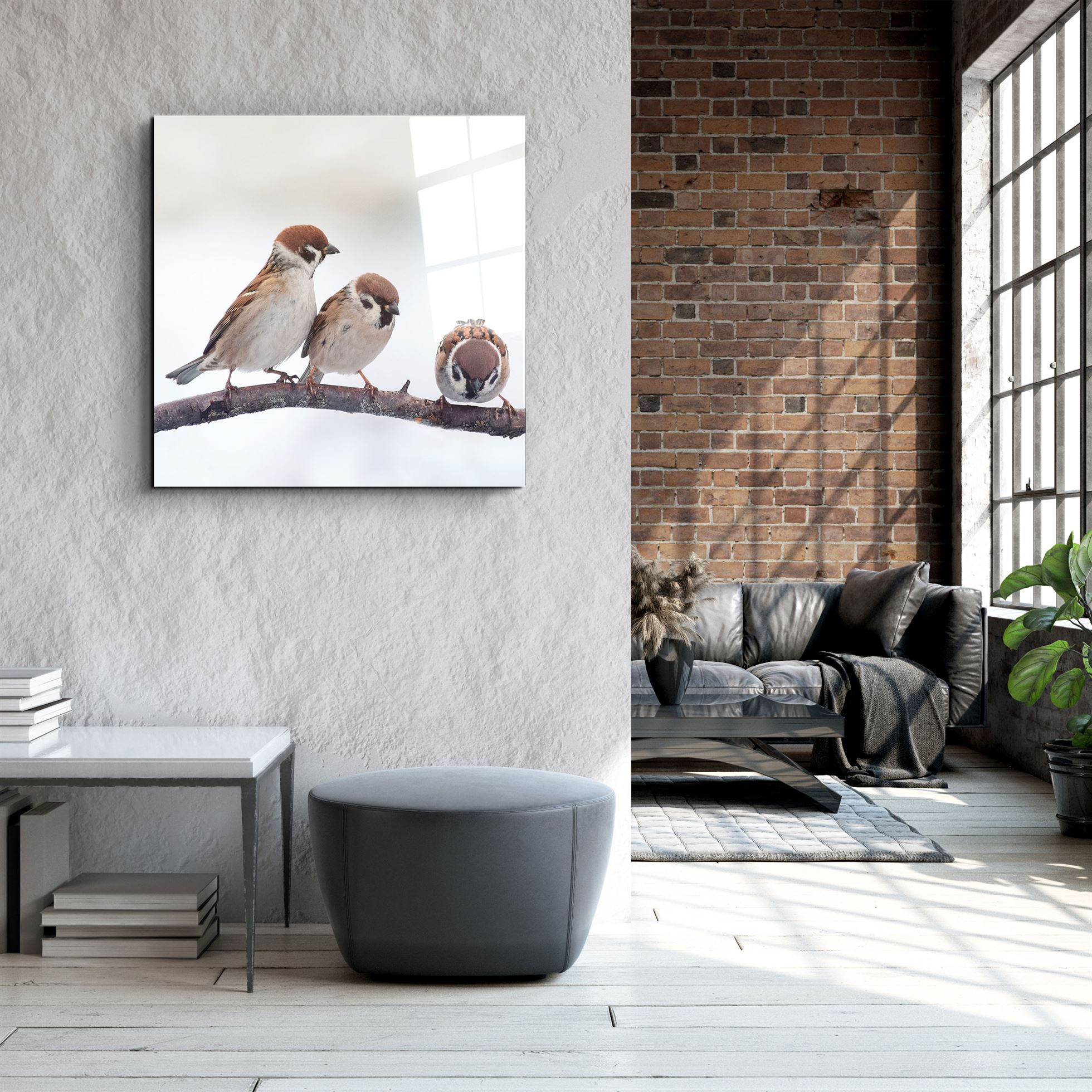 ・"Oiseaux"・Art mural en verre