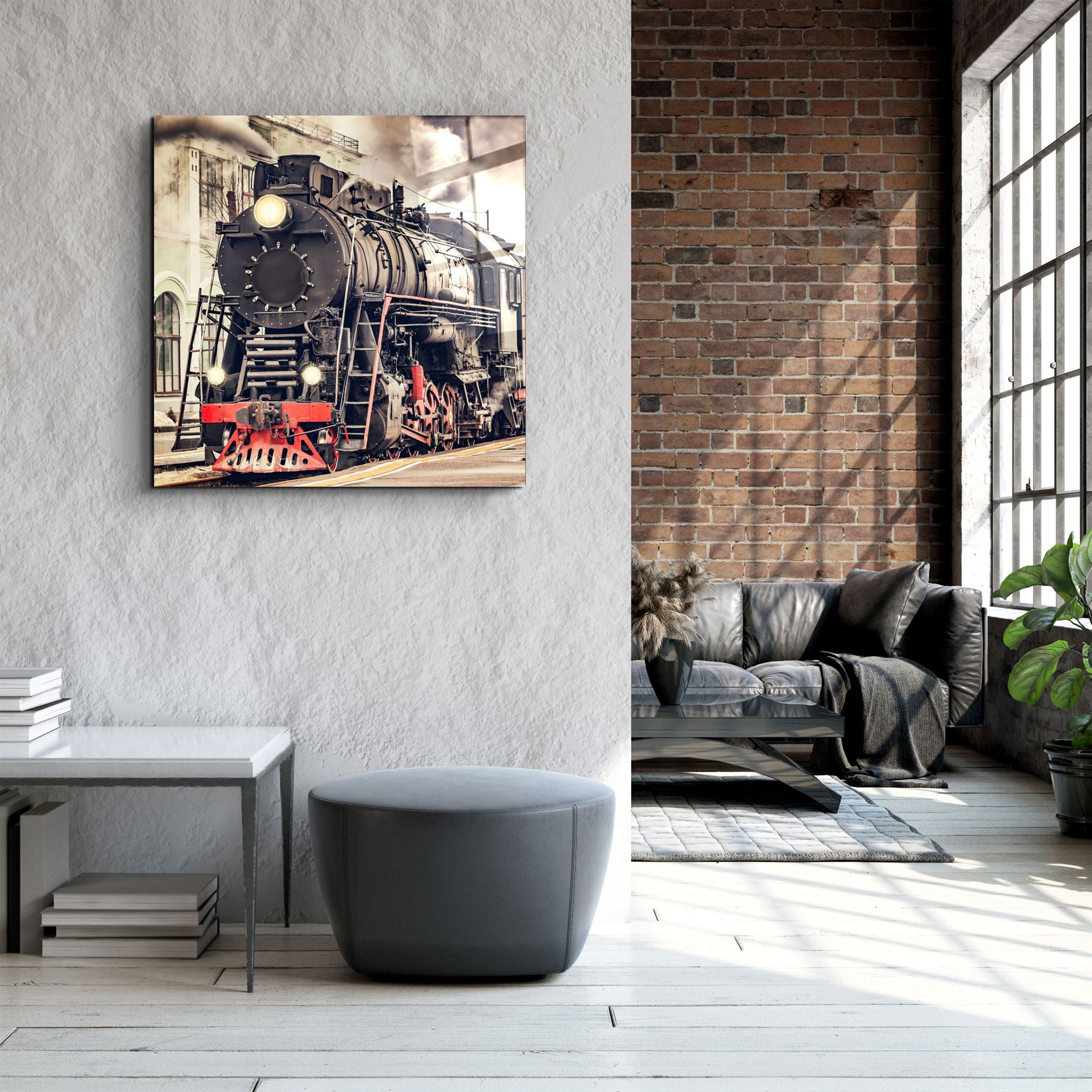 ・"Train"・Art mural en verre