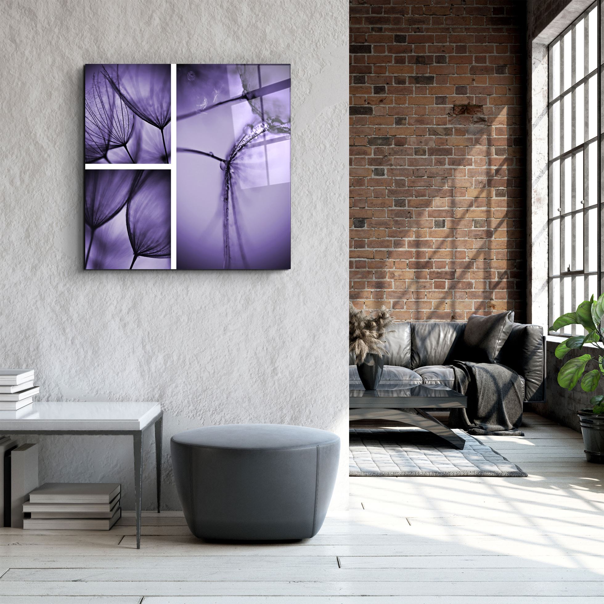 ・"Flower"・Glass Wall Art