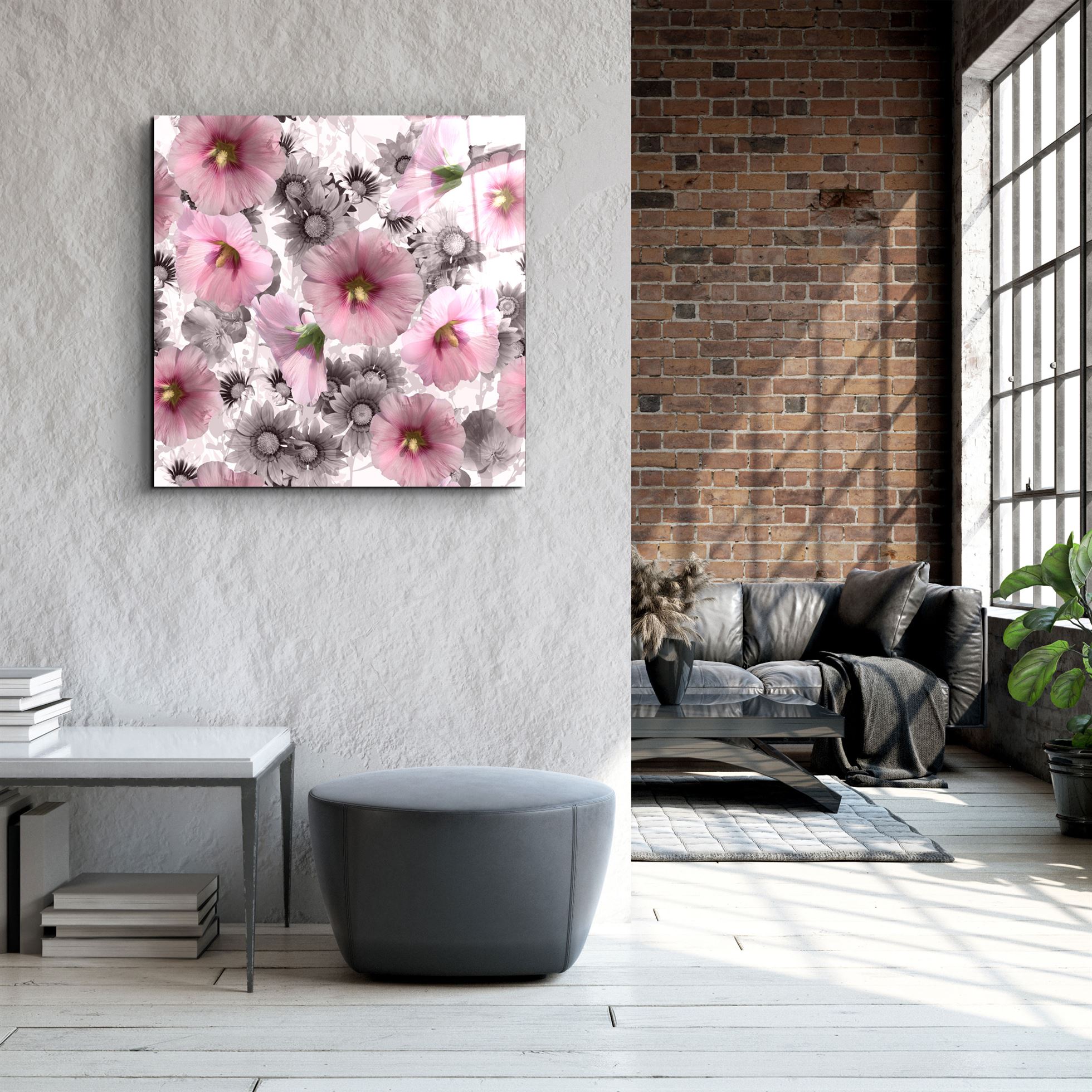 ・"Flower"・Glass Wall Art