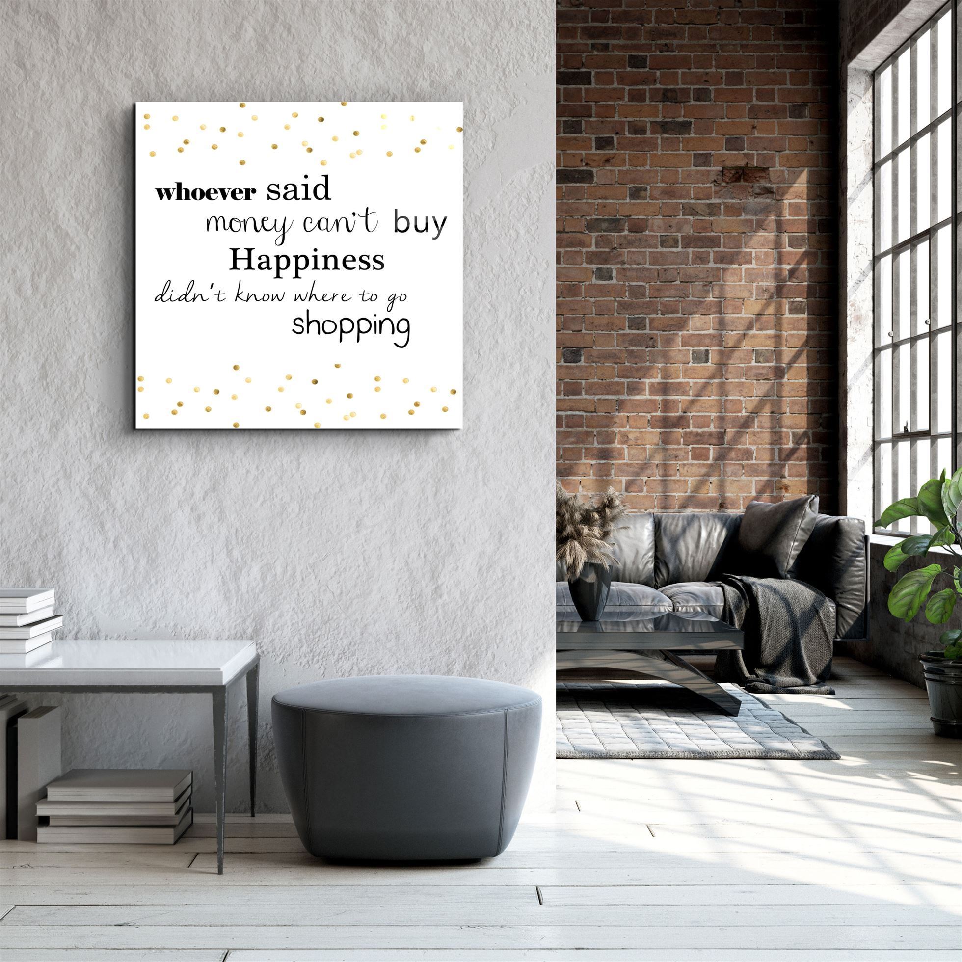 ・"Shopping"・Art mural en verre