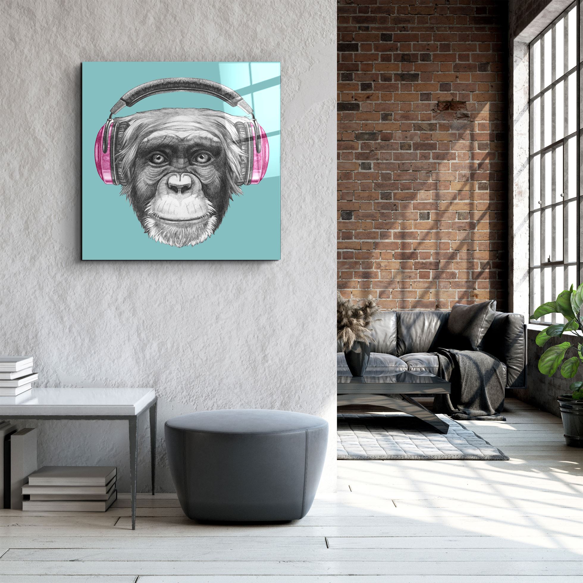 ・"Monkey"・Glass Wall Art