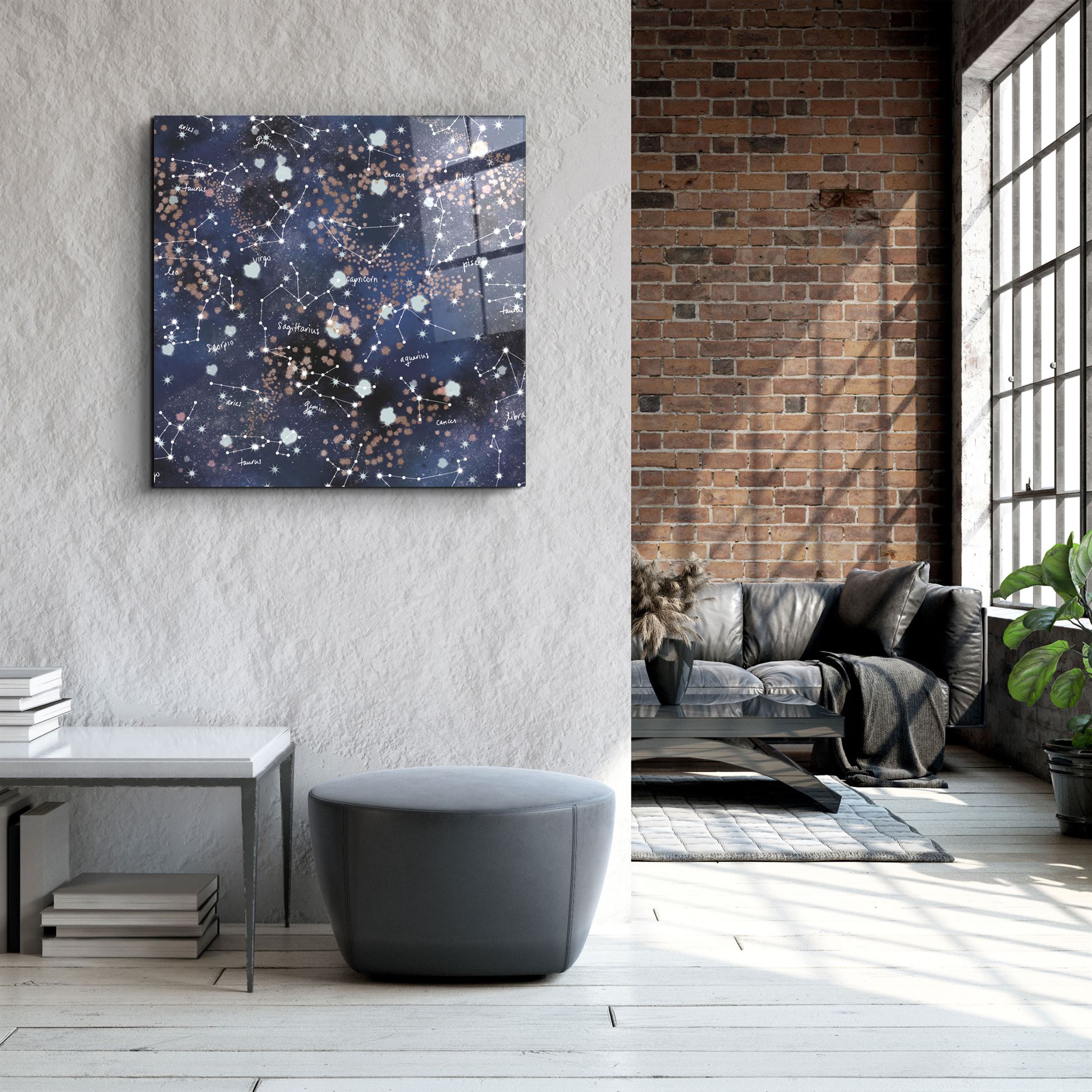 ・"Stars and Zodiacs"・Glass Wall Art