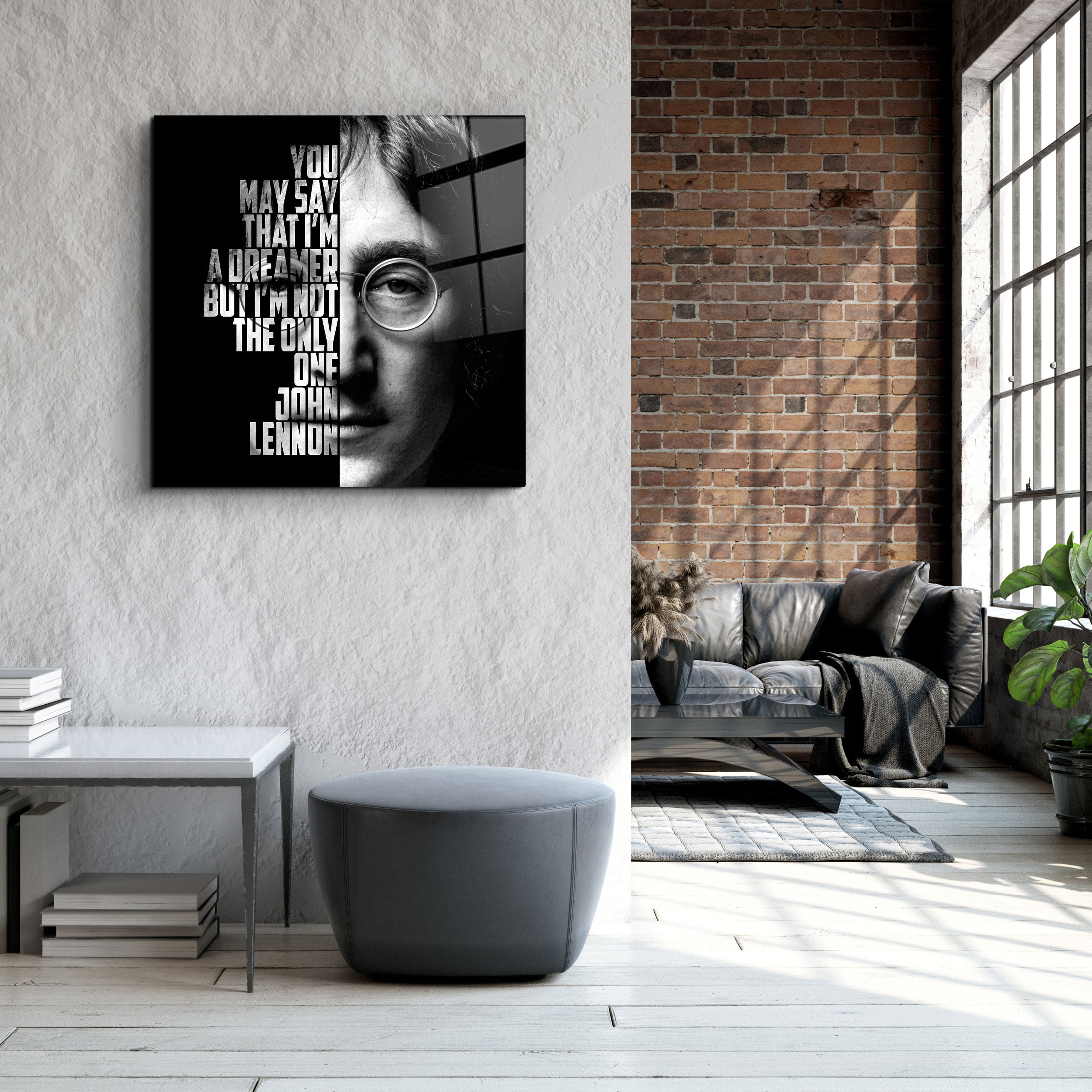 ・"John Lennon"・Designers Collection Glass Wall Art