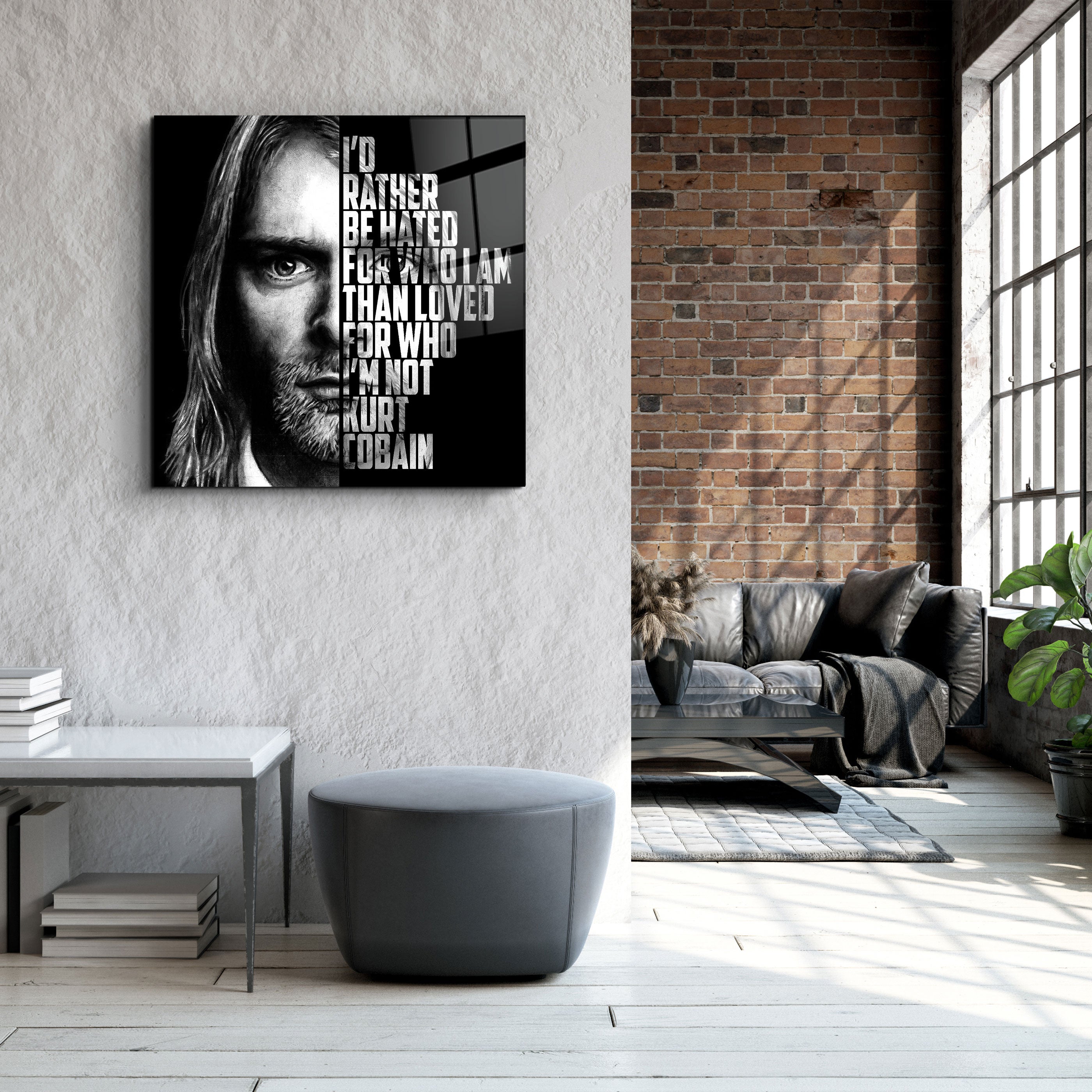 ・„Kurt Cobain“・Designer-Kollektion <tc>Glasbild</tc>