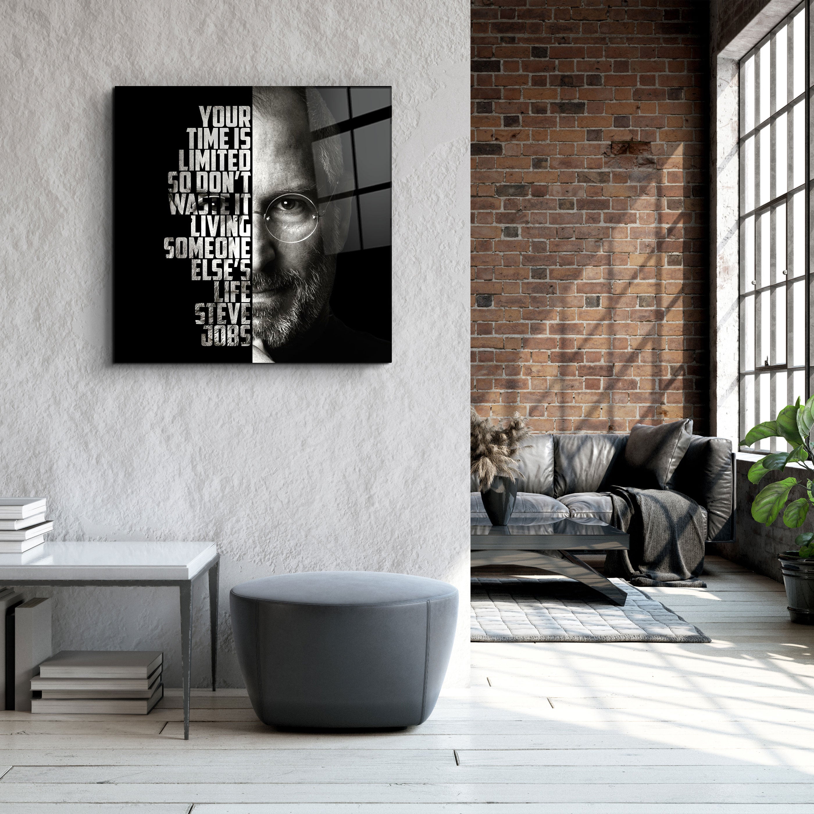 ・"Steve Jobs"・Designers Collection Glass Wall Art