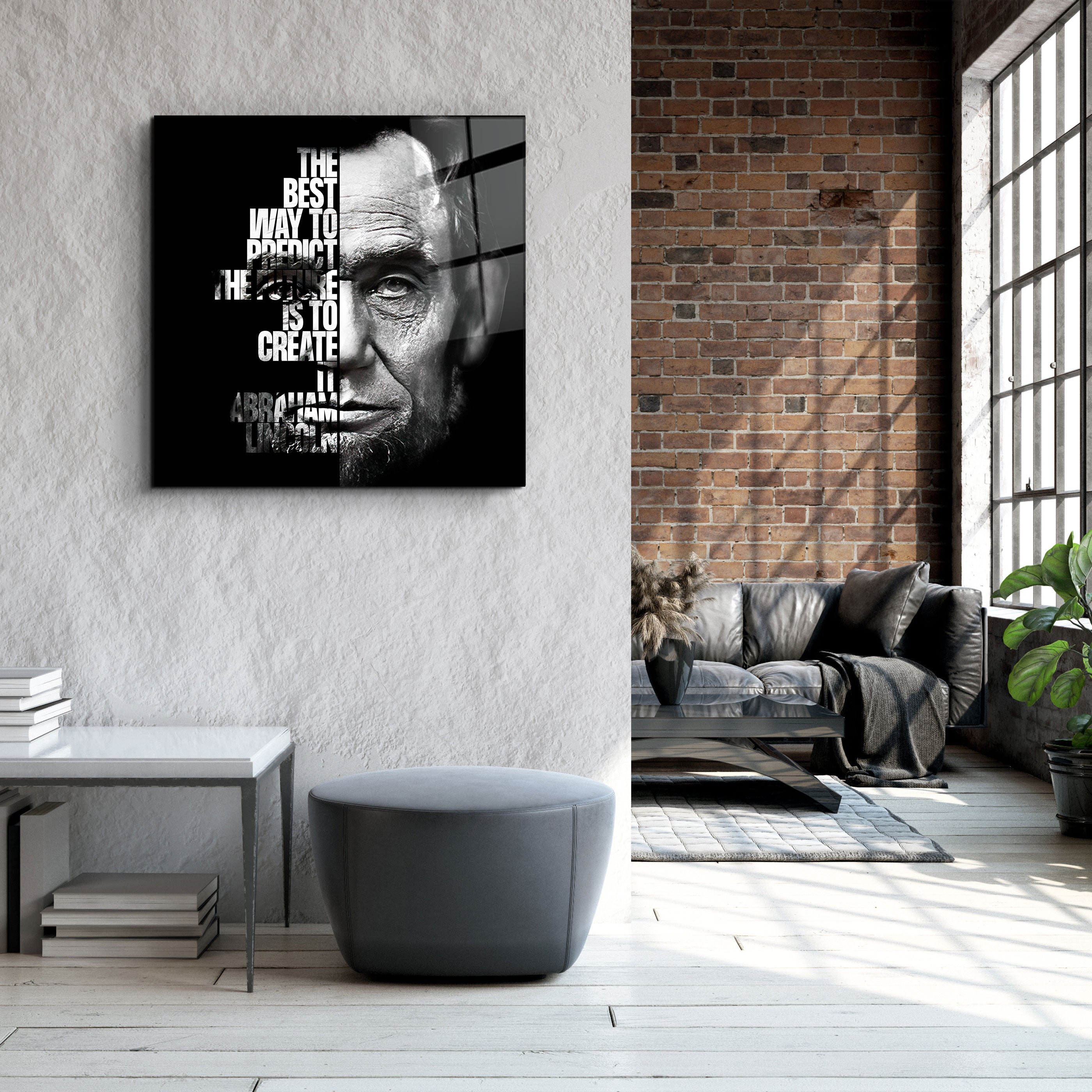 ・„Abraham Lincoln“・Designer-Kollektion <tc>Glasbild</tc>