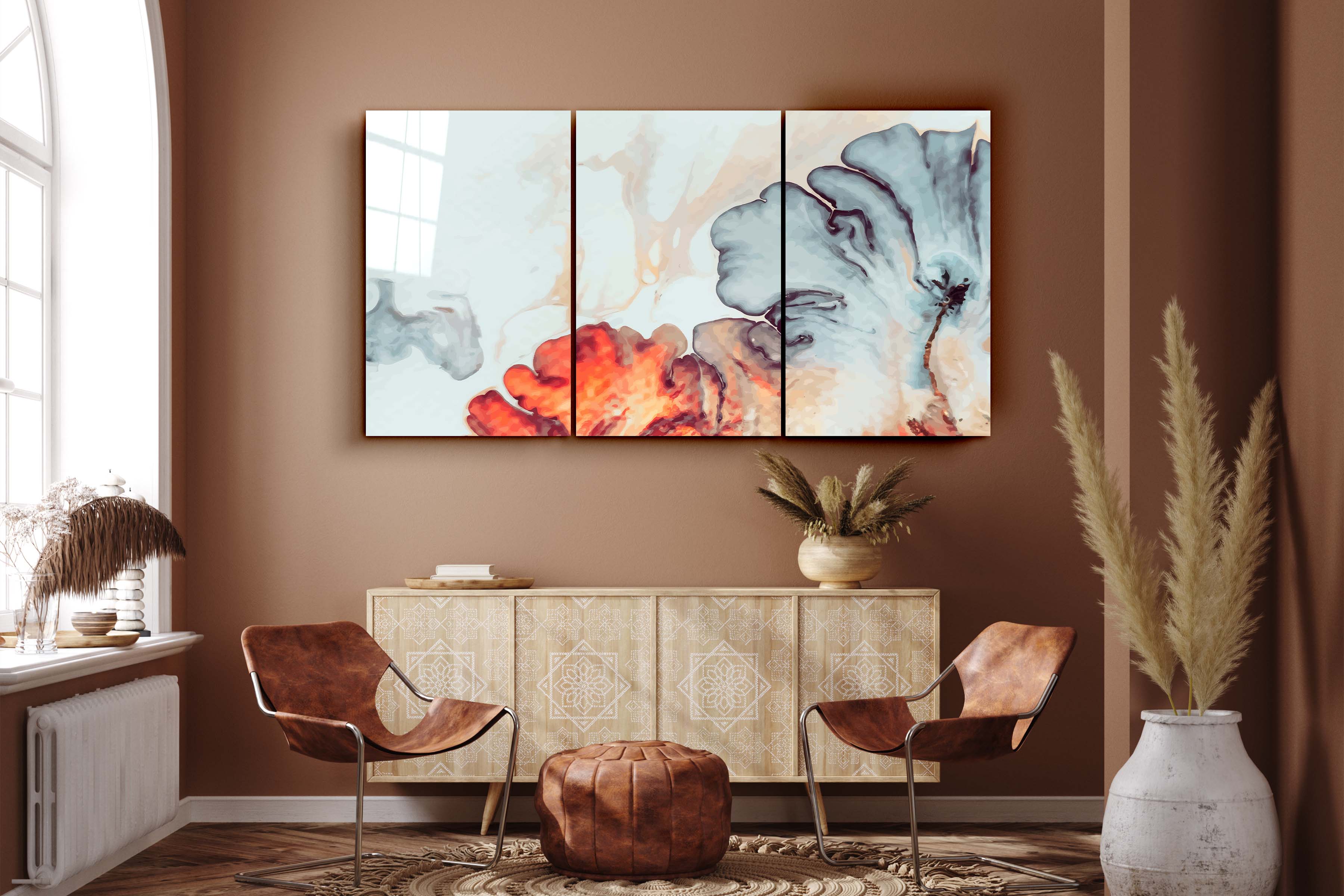 ・"Abstracta - Trio"・Art mural en verre