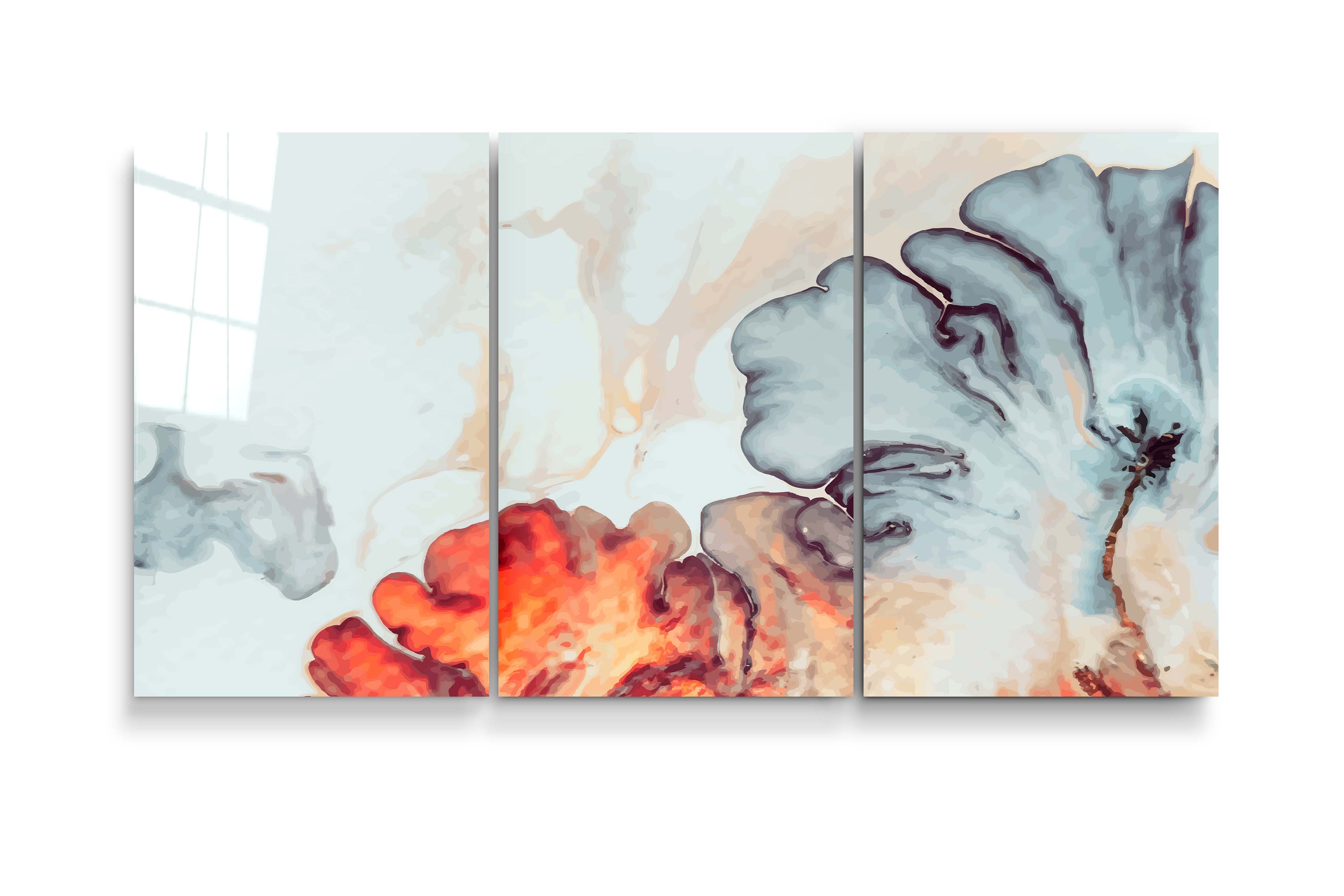 ・"Abstracta - Trio"・Art mural en verre