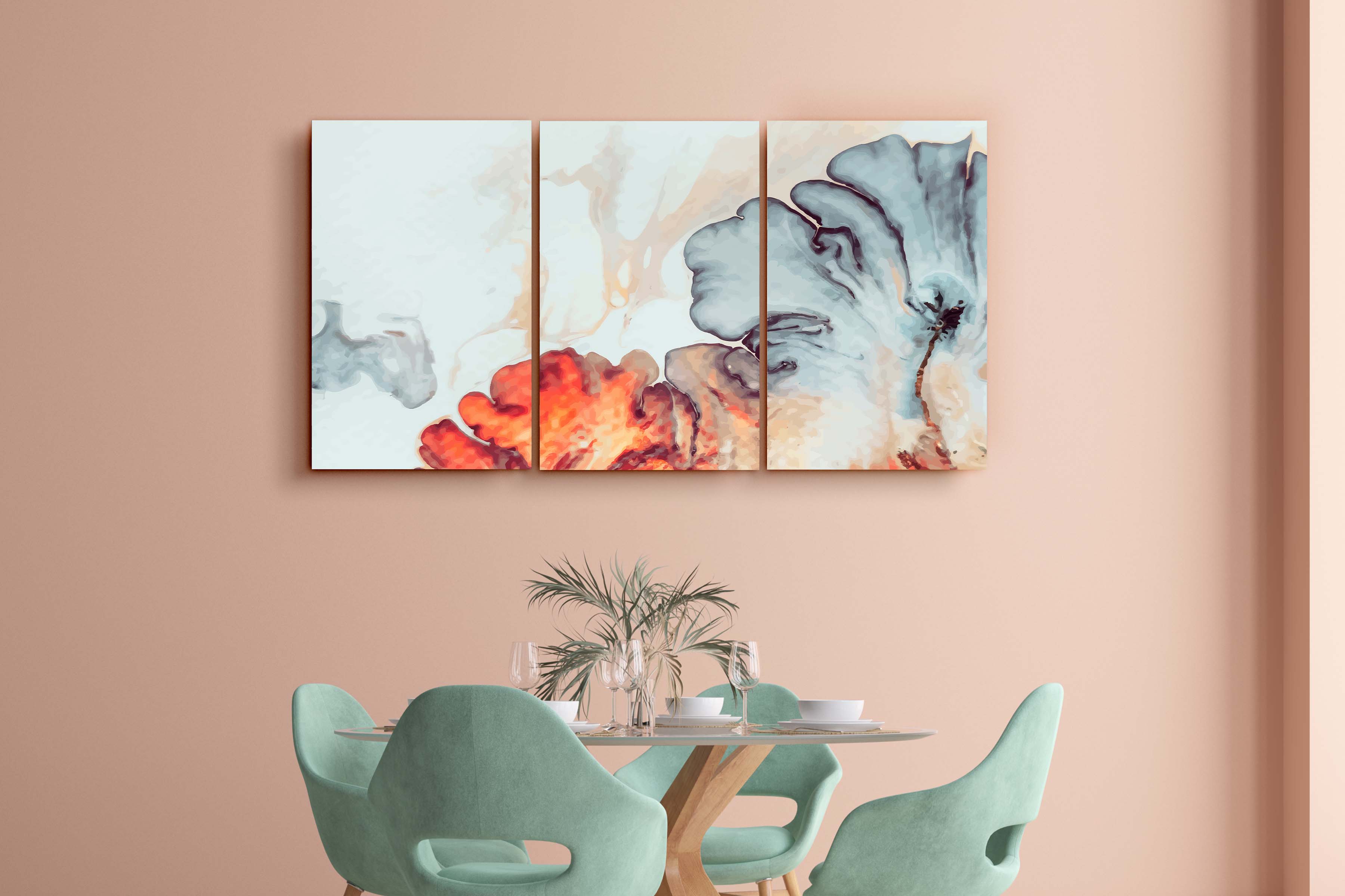 ・"Abstracta - Trio"・Art mural en verre