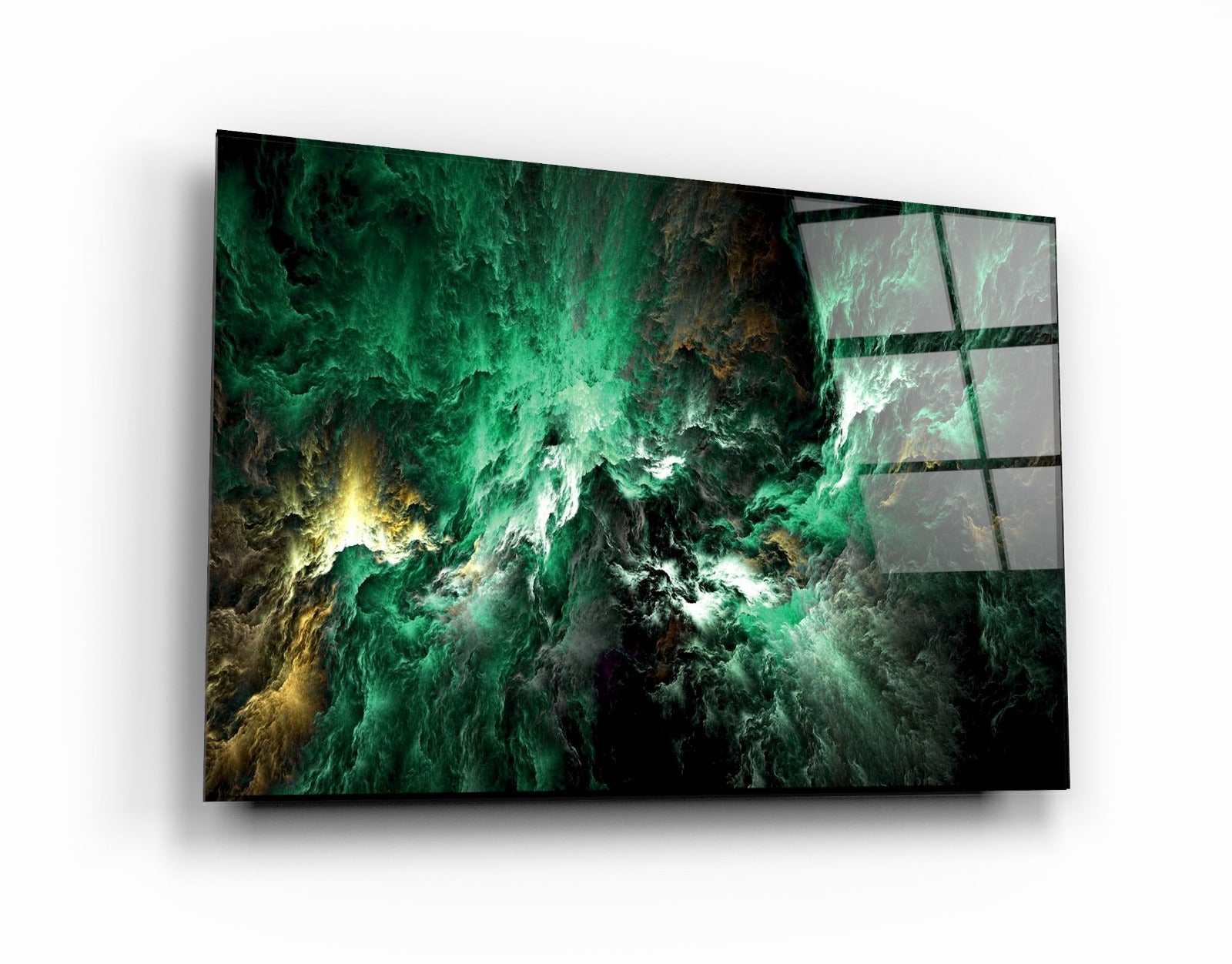 ・"Myth of The Sky Green Version"・Glass Wall Art