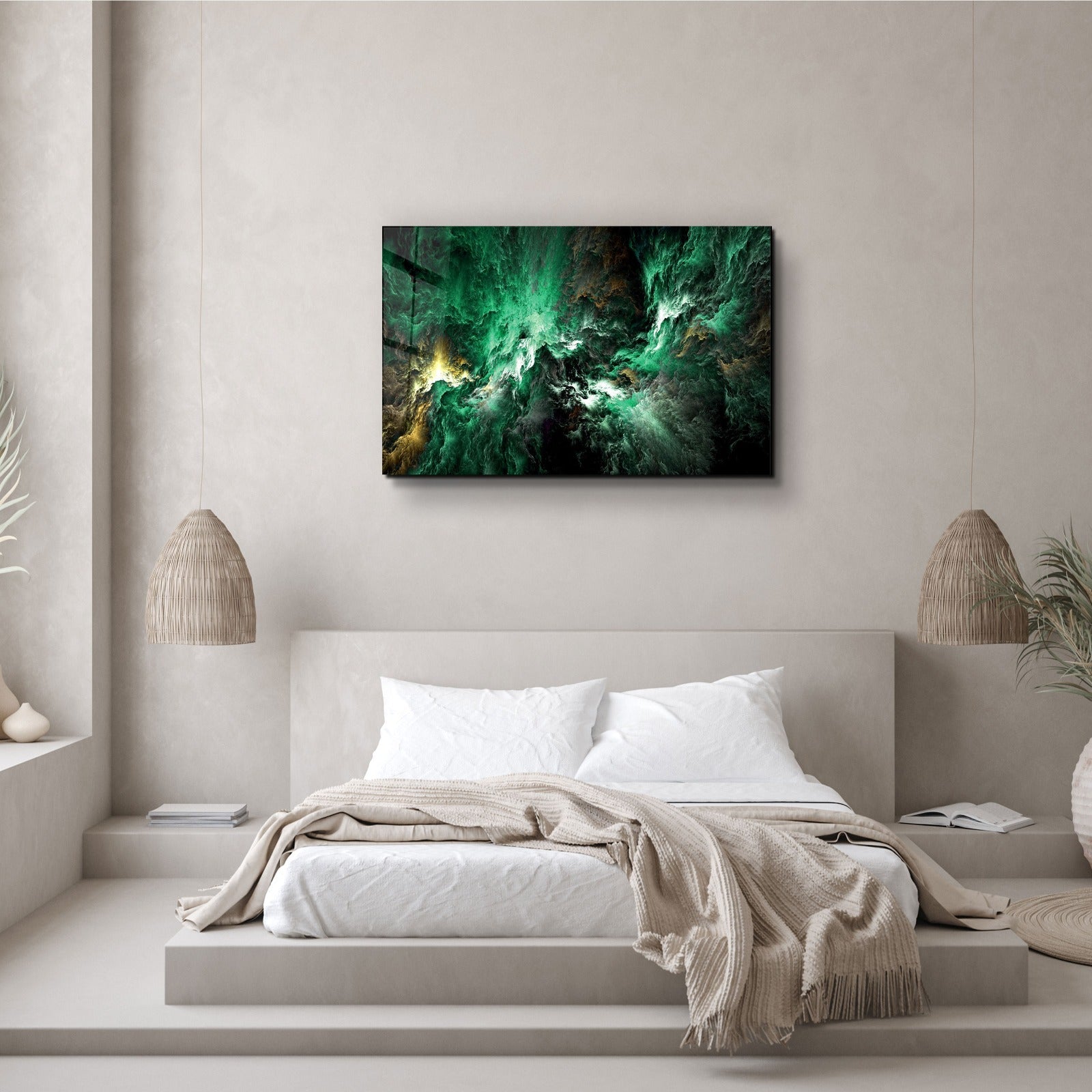 ・"Mythe de la version vert ciel"・Art mural en verre