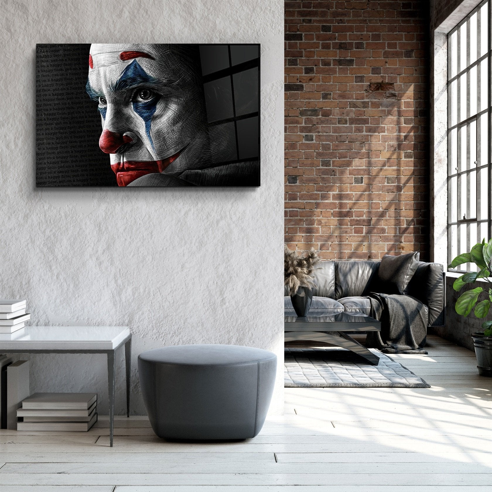 ・"Joker Face"・Art mural en verre