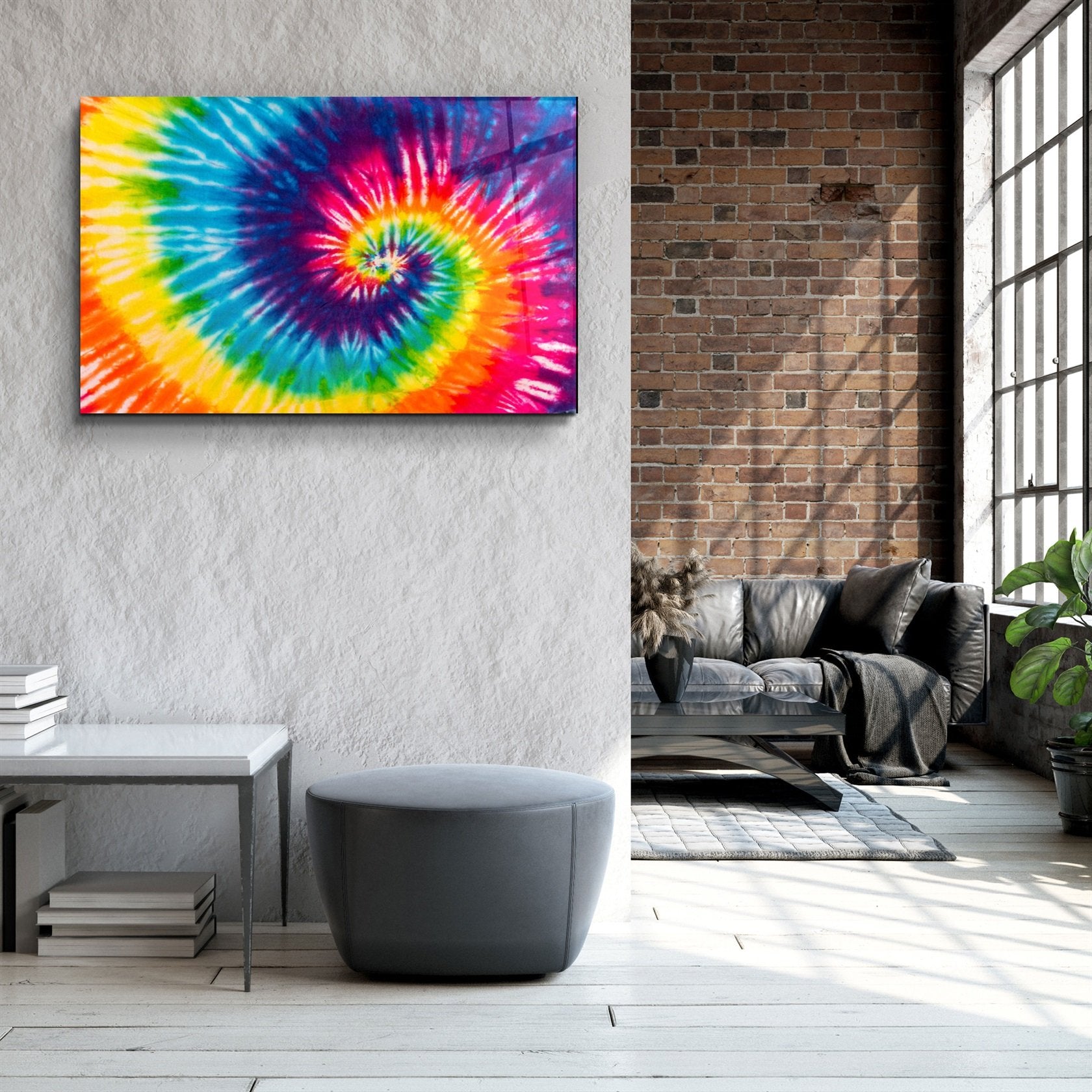 ・"Abstract Colorful Pattern"・Glass Wall Art