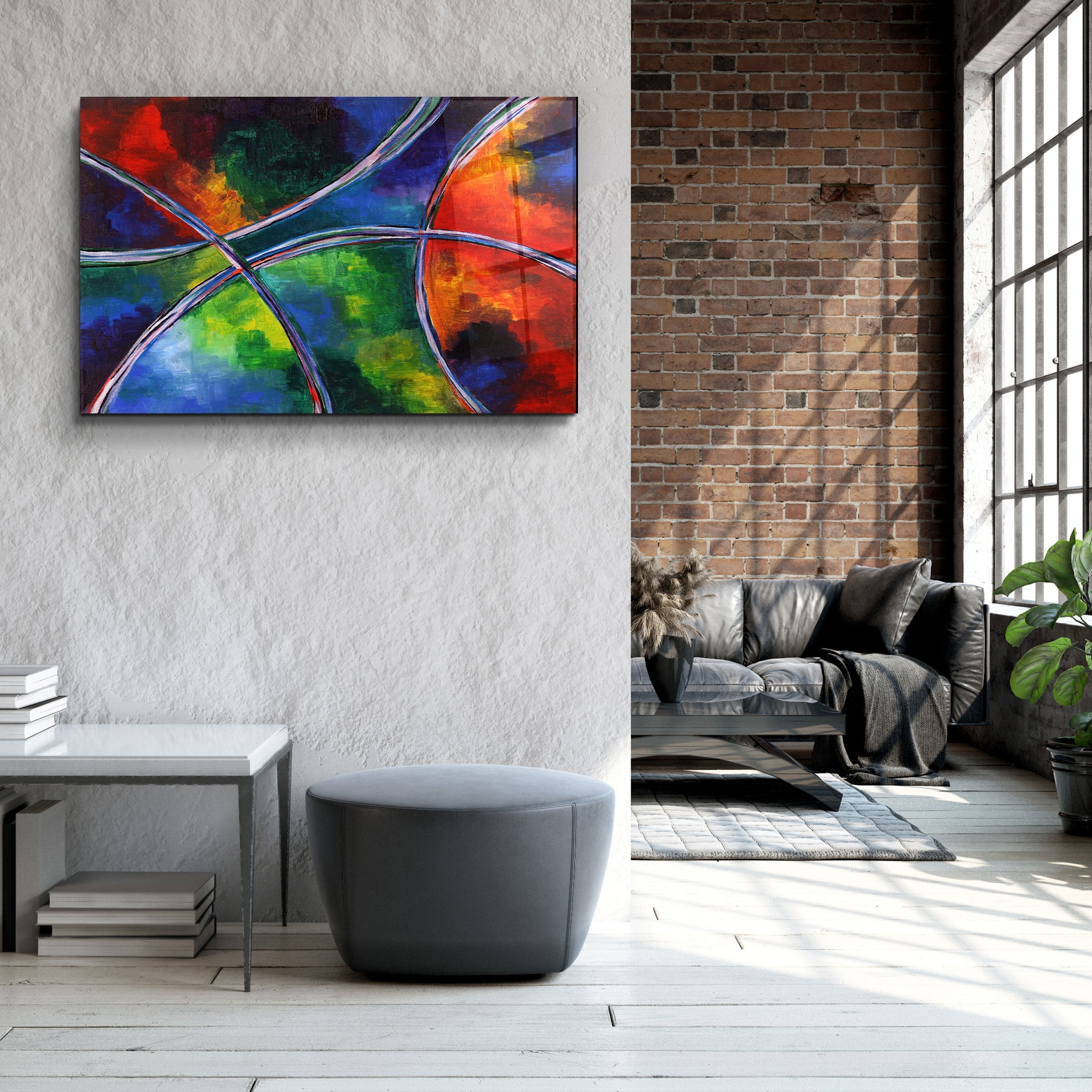 ・"Excellence In Colors"・Glass Wall Art