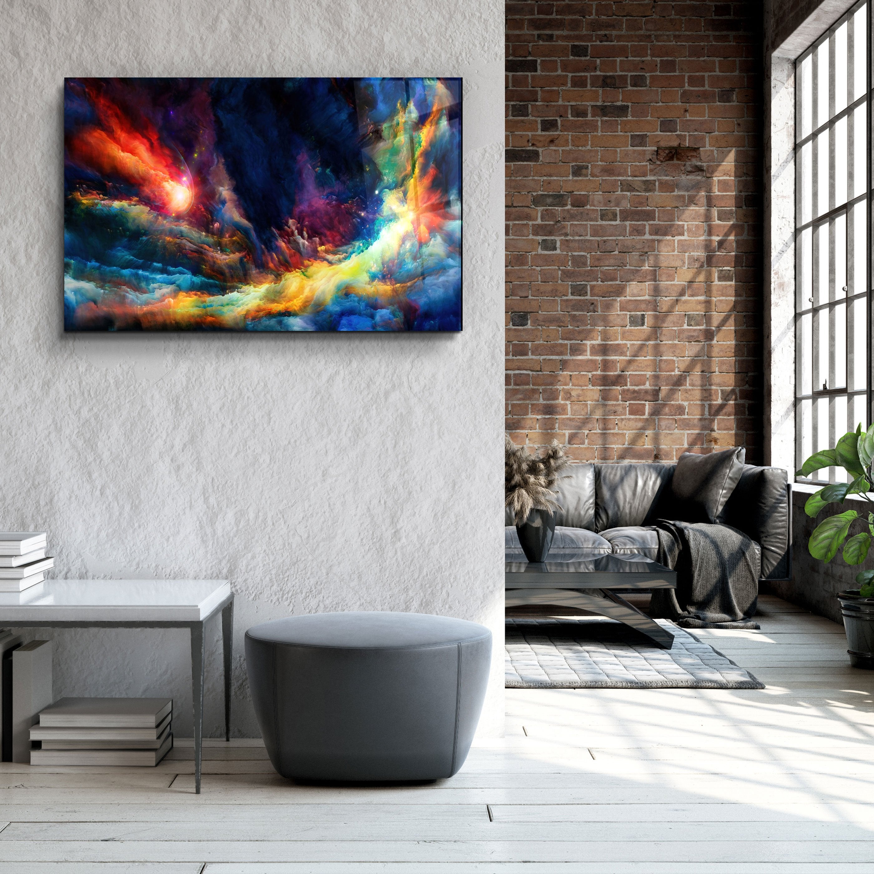 ・"Riot Of Colors"・Glass Wall Art