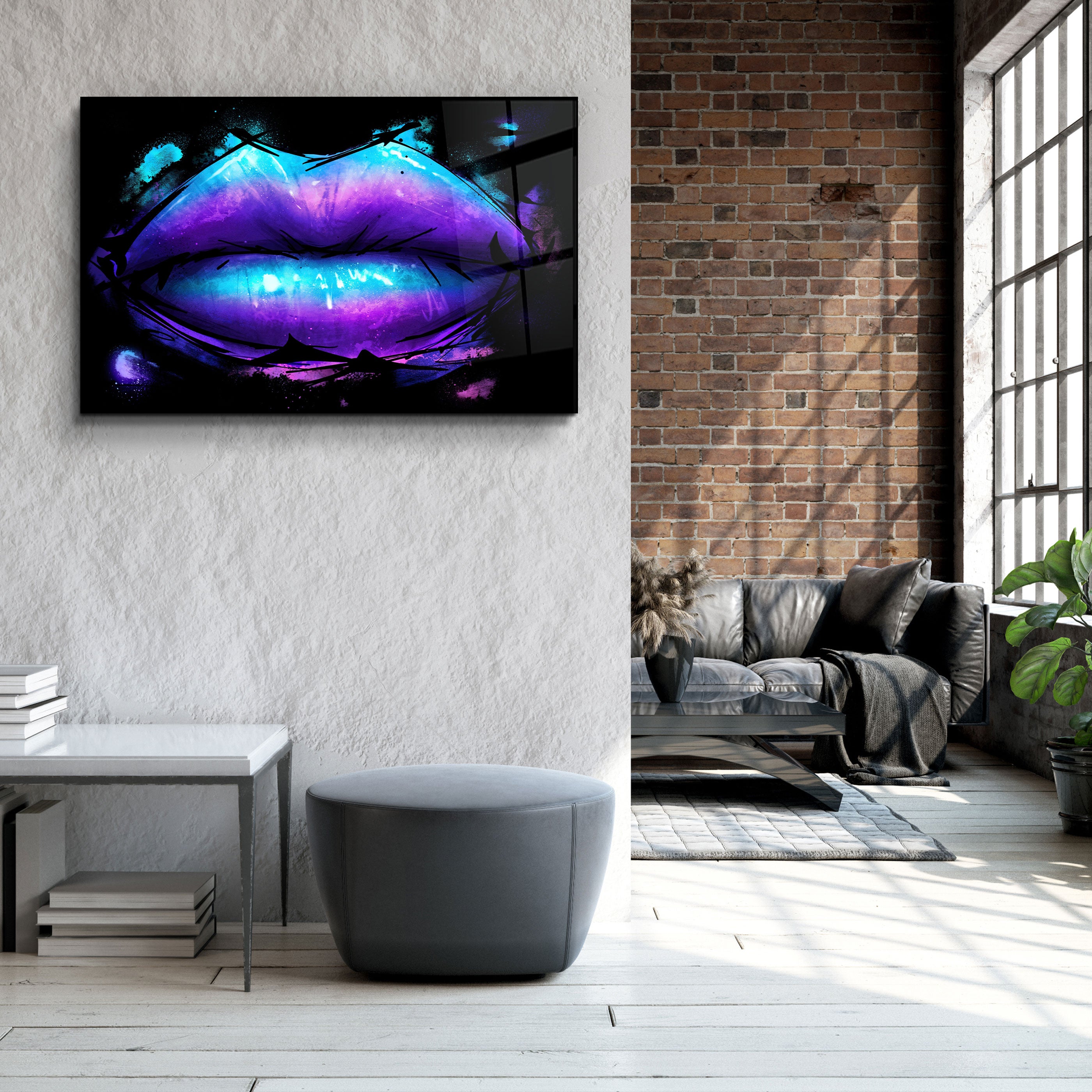 ・« Trippy Vibes »・Art mural en verre