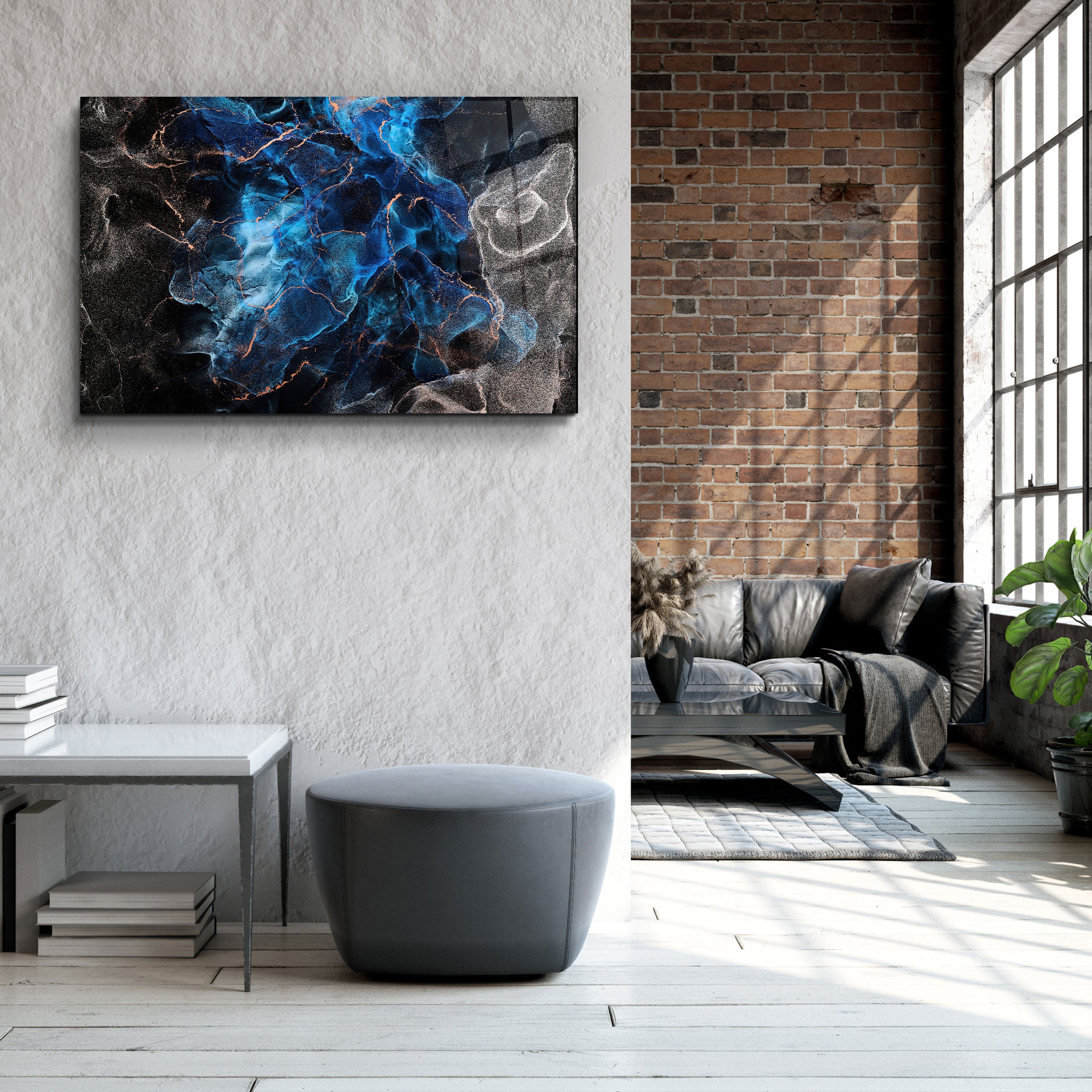 ・"Marble Design V1"・Art mural en verre