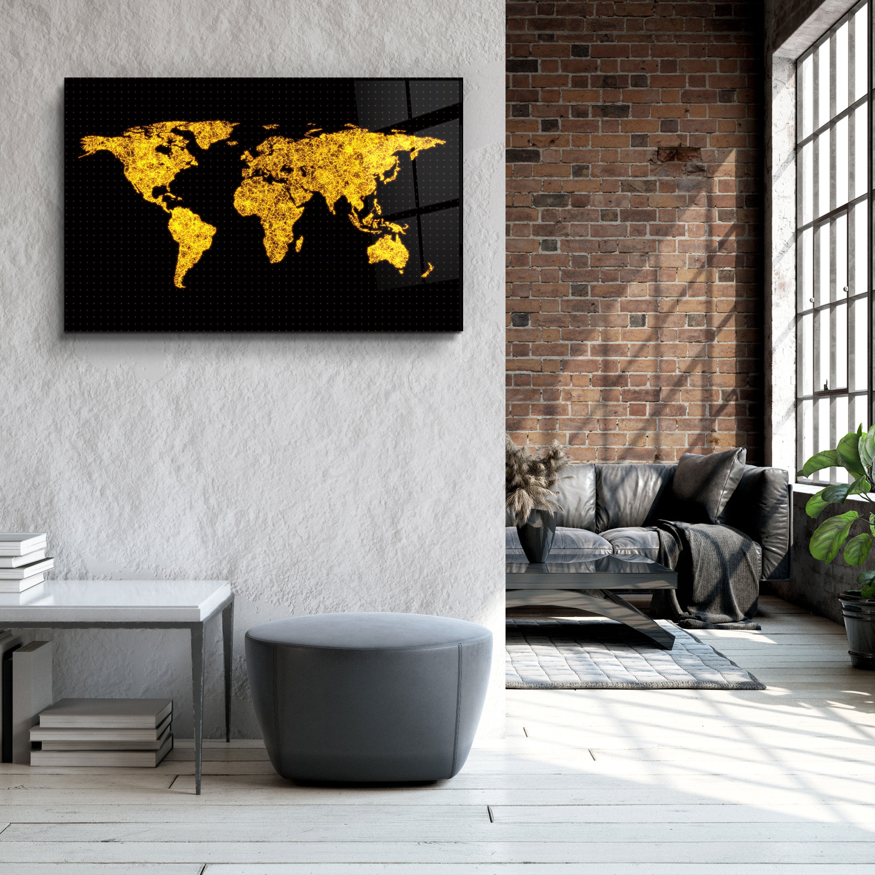 ・"The Network Of The World"・Glass Wall Art